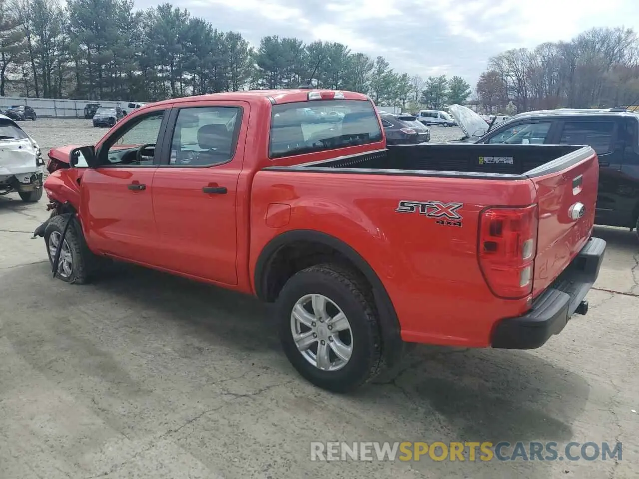 2 fotografías del automóvil dañado 1FTER4FHXNLD53948 FORD RANGER 2022