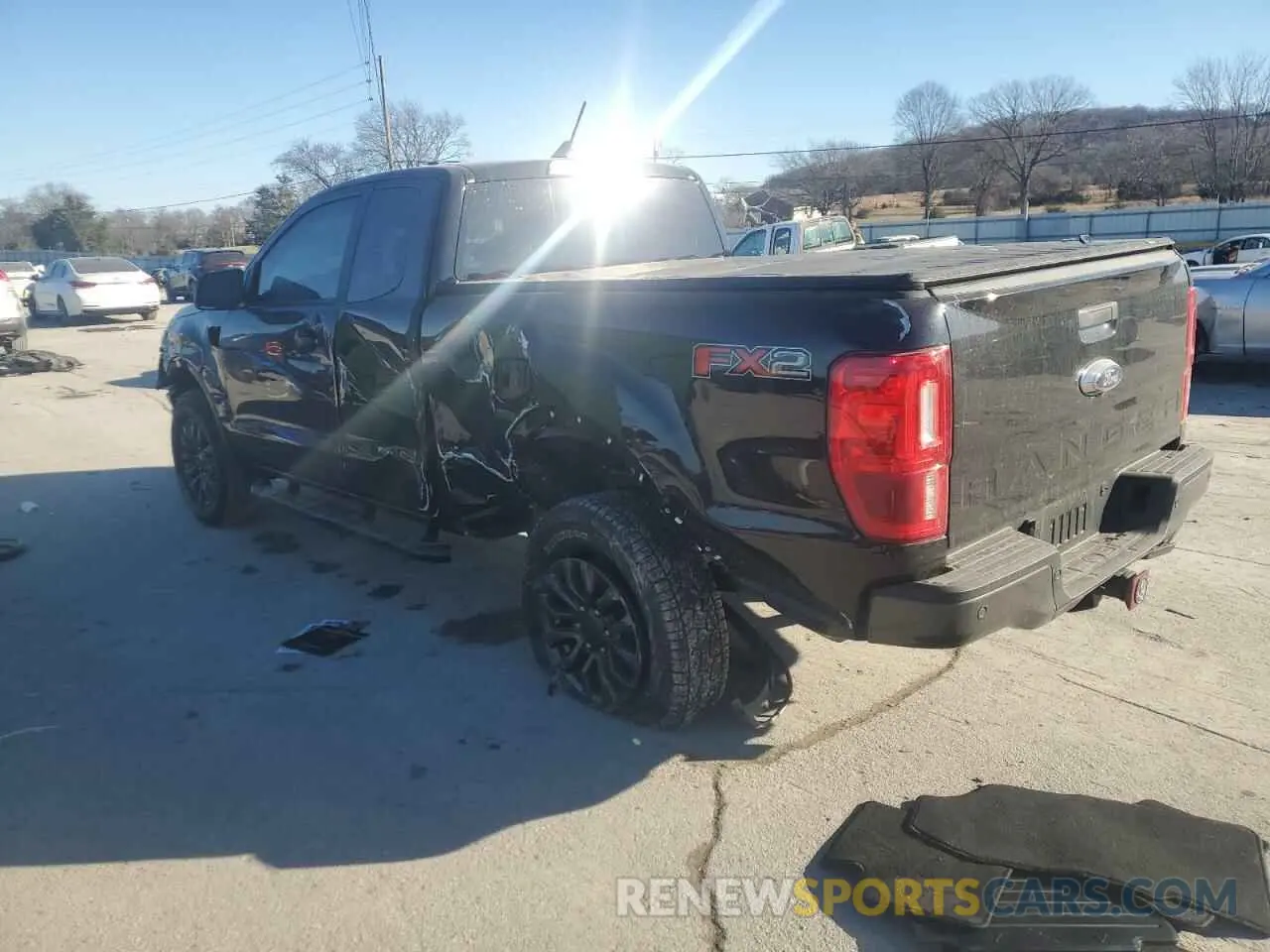 2 fotografías del automóvil dañado 1FTER1EH5PLE27019 FORD RANGER 2023