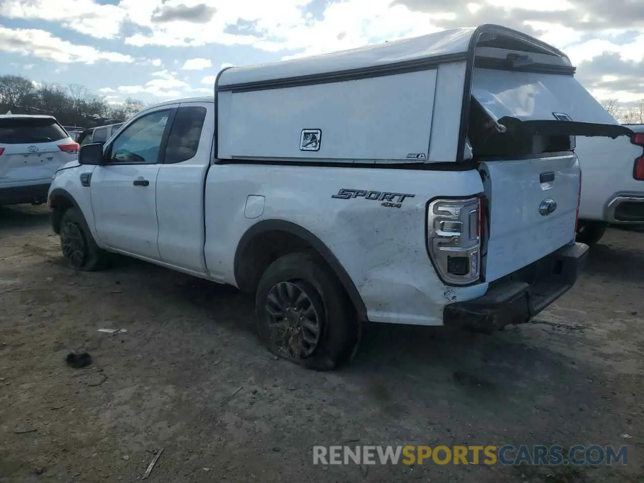 2 fotografías del automóvil dañado 1FTER1FH7PLE16876 FORD RANGER 2023