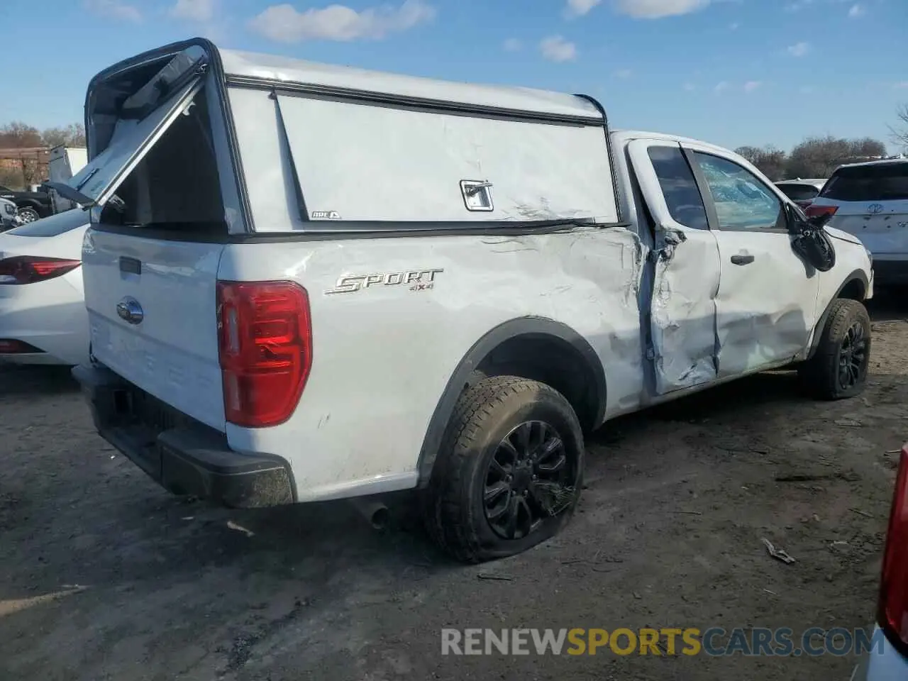 3 fotografías del automóvil dañado 1FTER1FH7PLE16876 FORD RANGER 2023