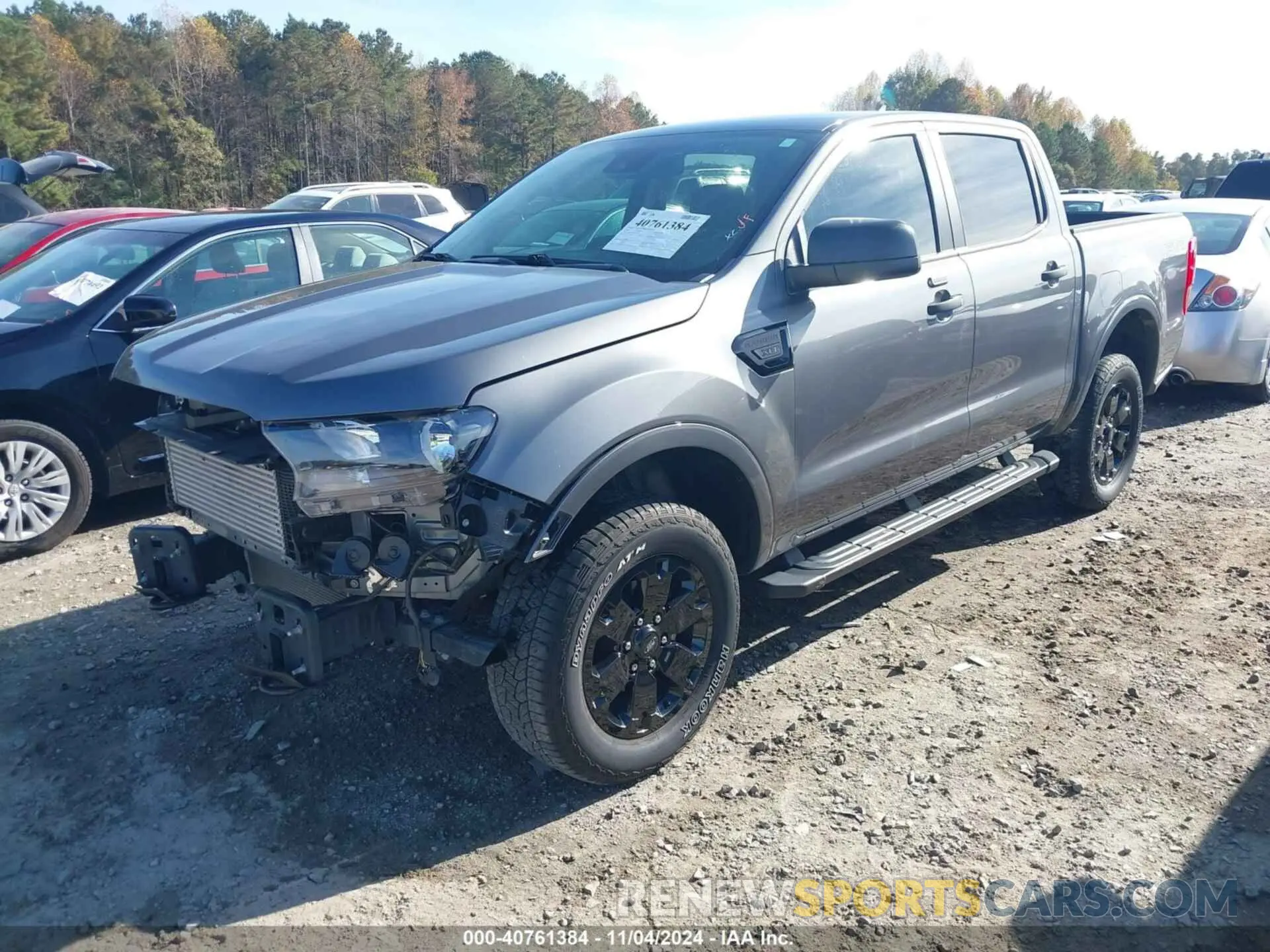 2 fotografías del automóvil dañado 1FTER4EH3PLE02170 FORD RANGER 2023