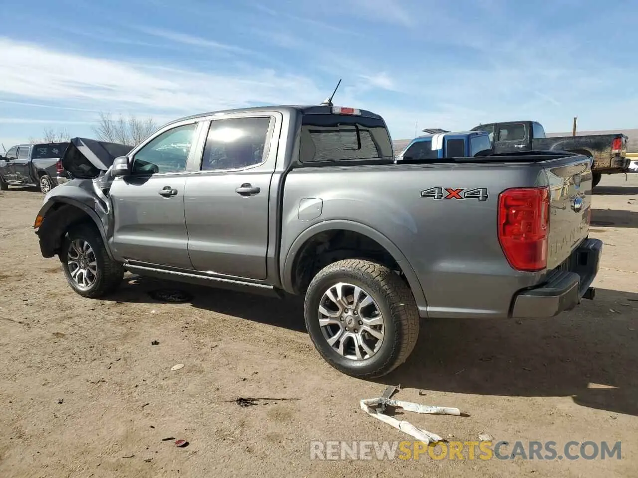 2 fotografías del automóvil dañado 1FTER4FHXPLE01418 FORD RANGER 2023