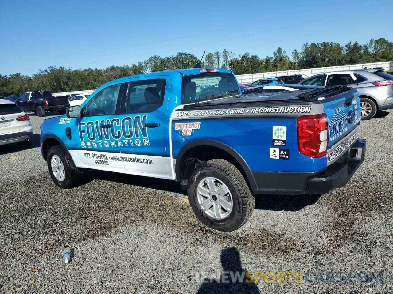 2 fotografías del automóvil dañado 1FTER4BH5RLE05613 FORD RANGER 2024