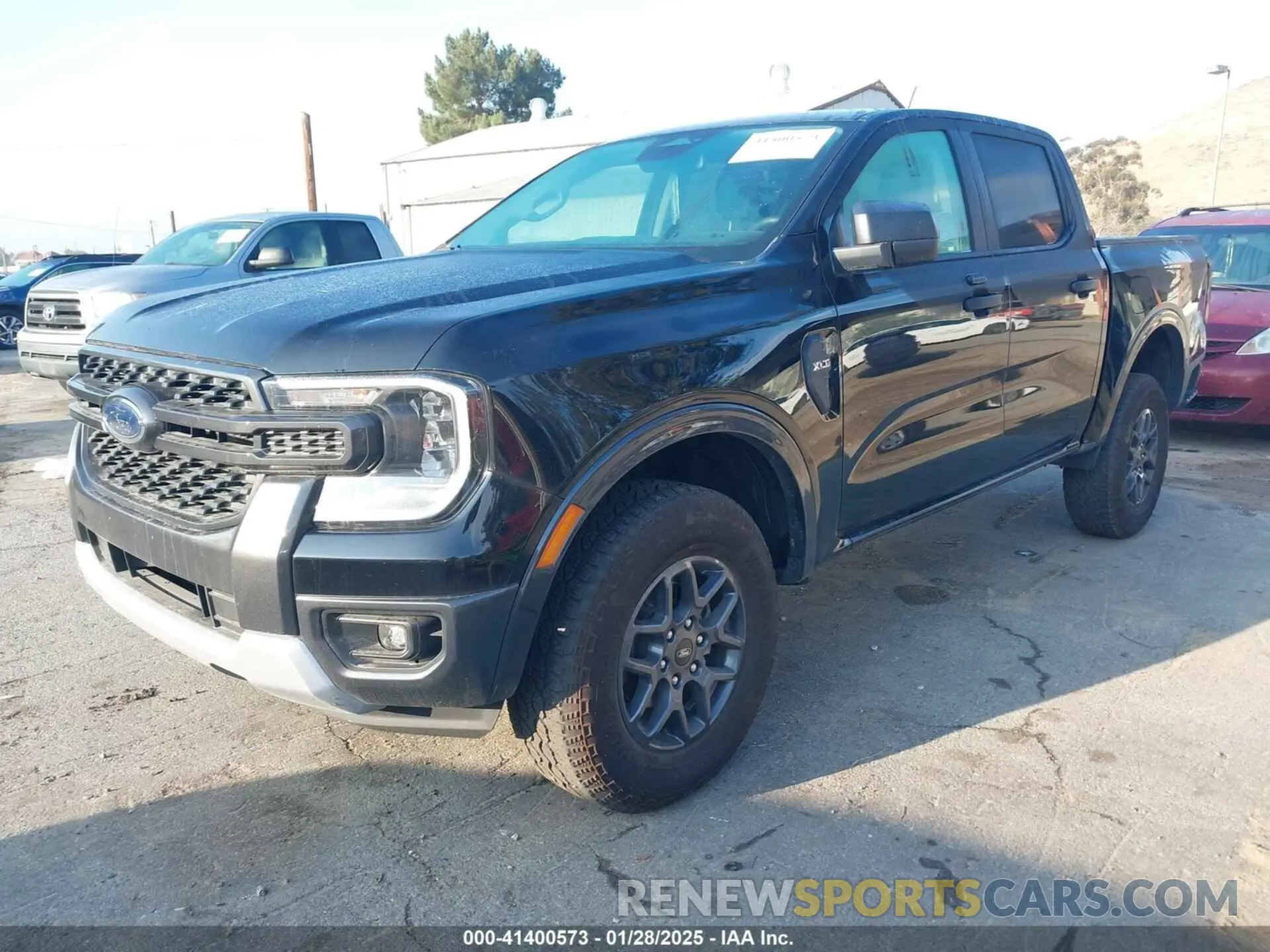 2 fotografías del automóvil dañado 1FTER4GH0RLE22652 FORD RANGER 2024