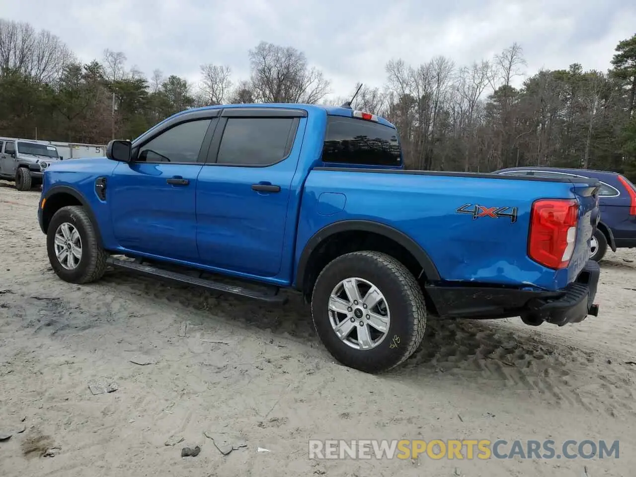 2 fotografías del automóvil dañado 1FTER4PH3RLE01522 FORD RANGER 2024
