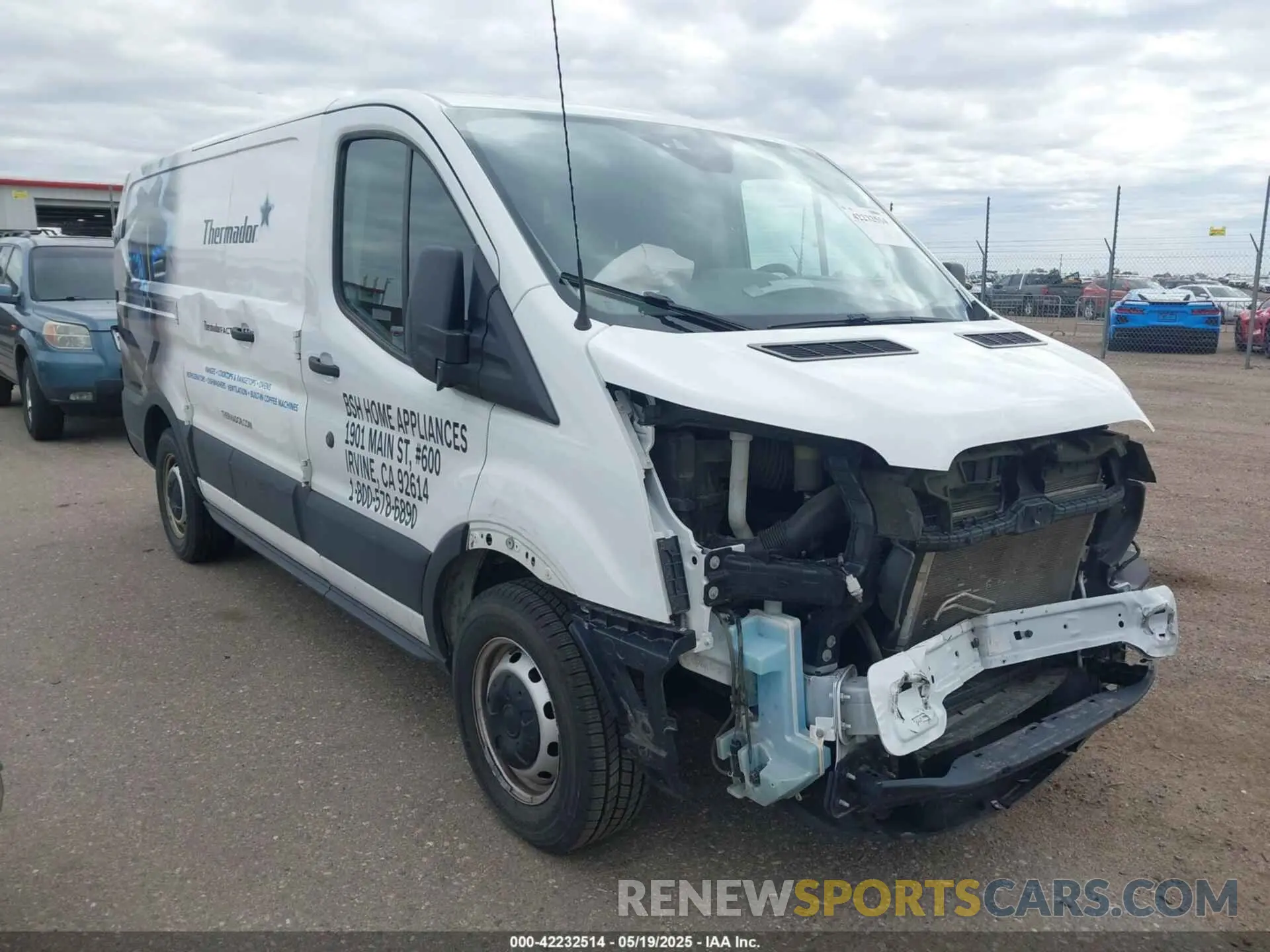 1 fotografías del automóvil dañado 1FTYE1ZM5KKB61368 FORD TRANSIT-150 2019