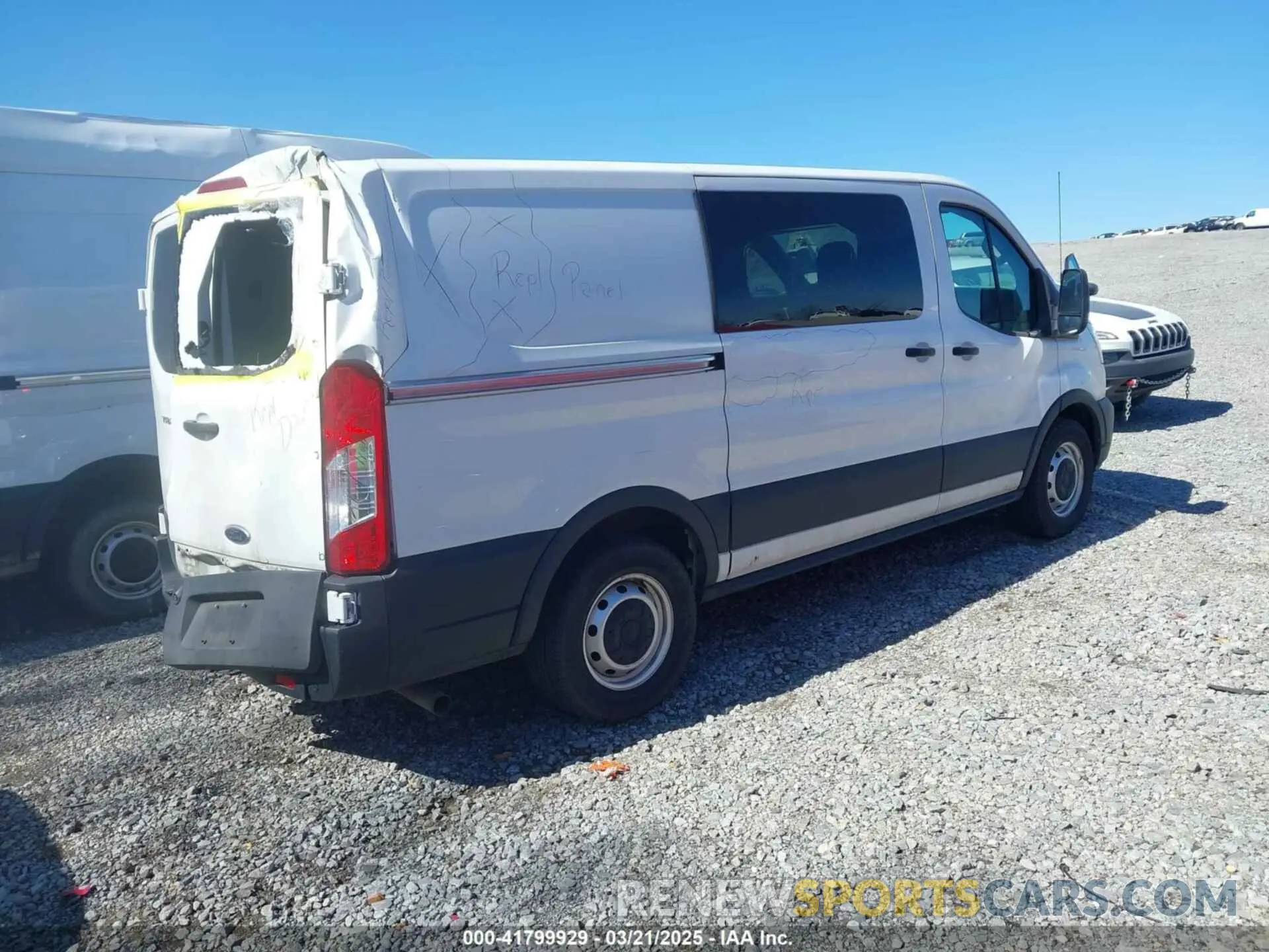 4 fotografías del automóvil dañado 1FTYE1Y82MKA39767 FORD TRANSIT-150 2021