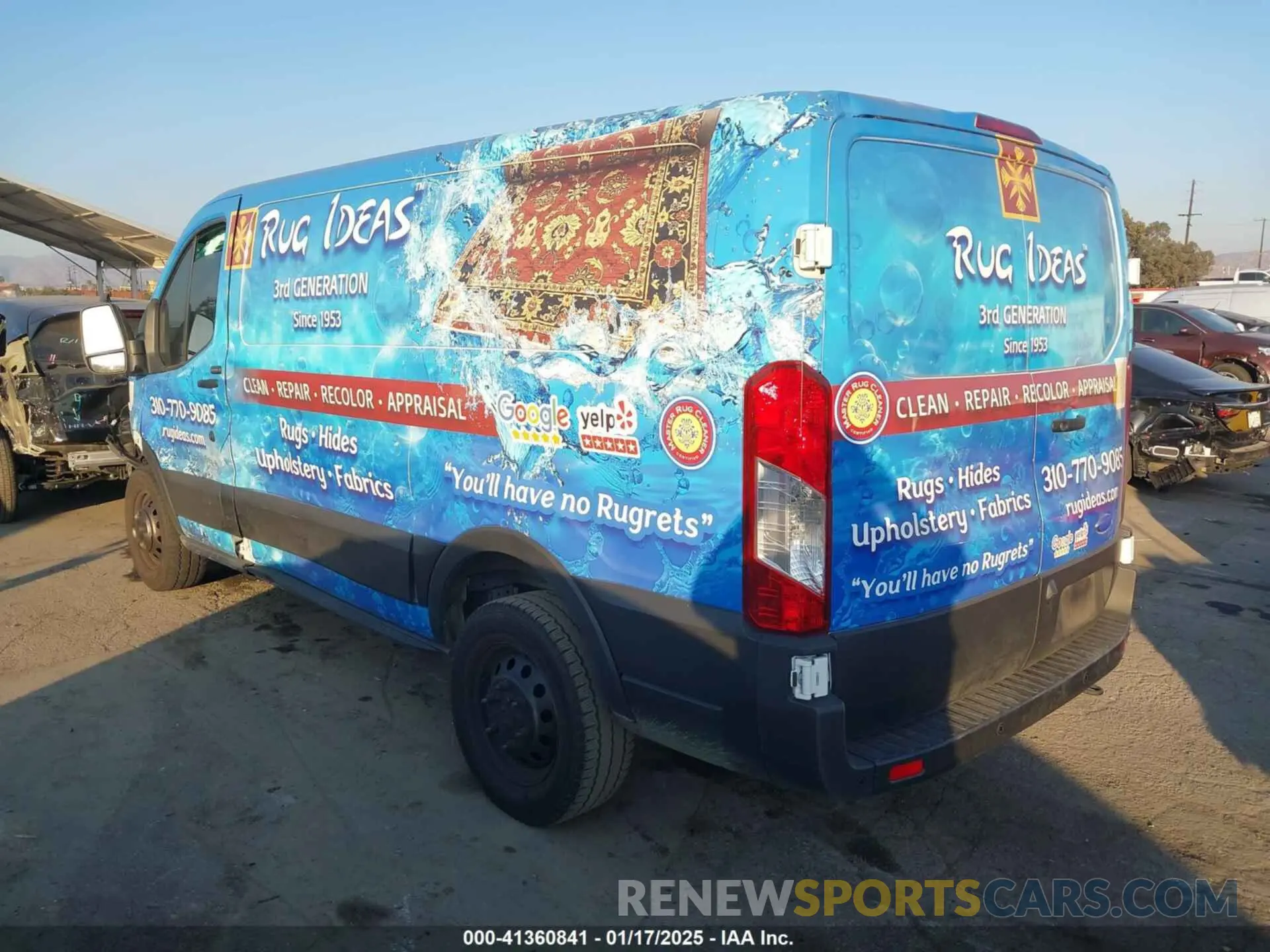 3 fotografías del automóvil dañado 1FTYE1Y87PKA02766 FORD TRANSIT-150 2023