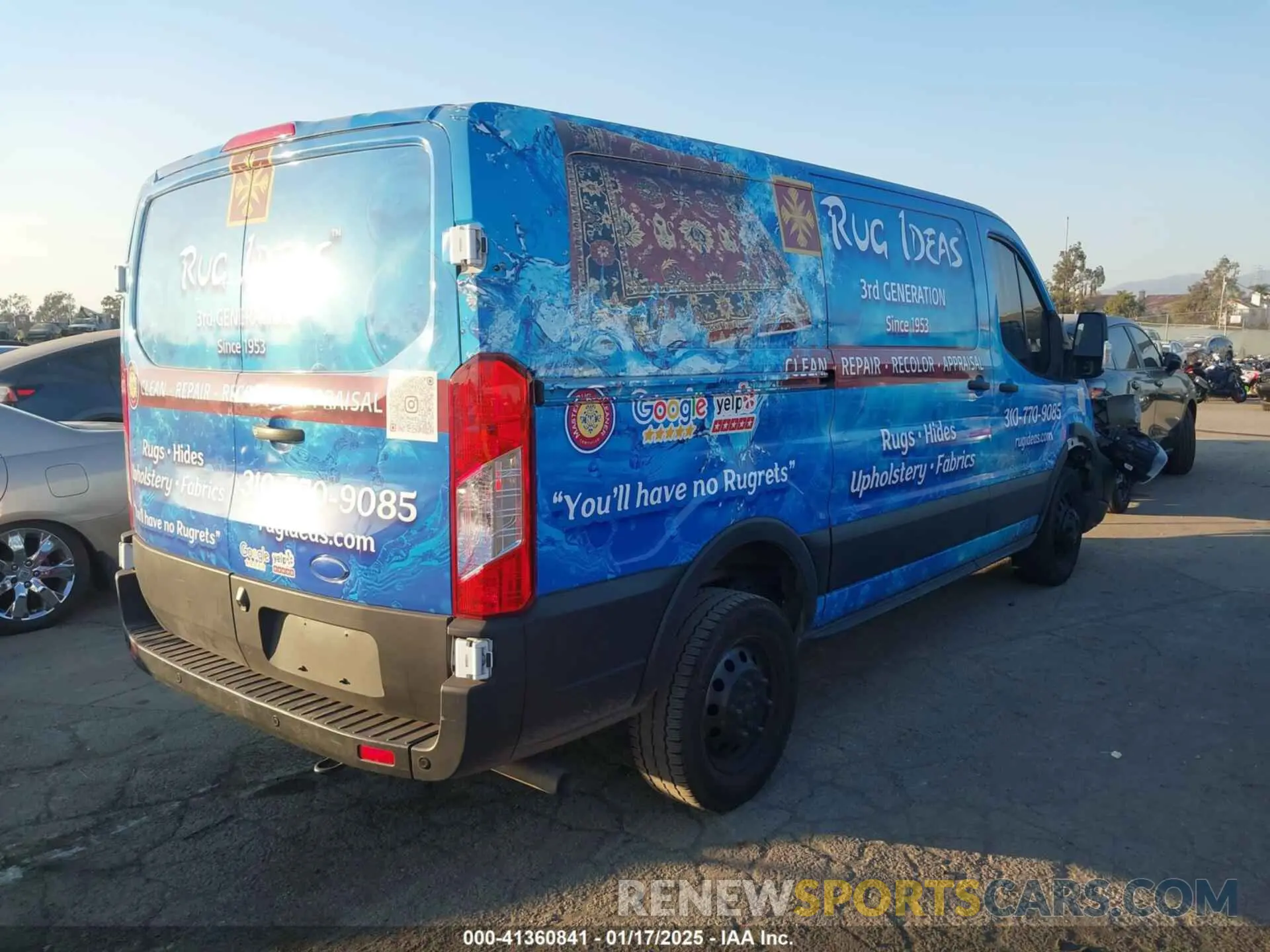 4 fotografías del automóvil dañado 1FTYE1Y87PKA02766 FORD TRANSIT-150 2023