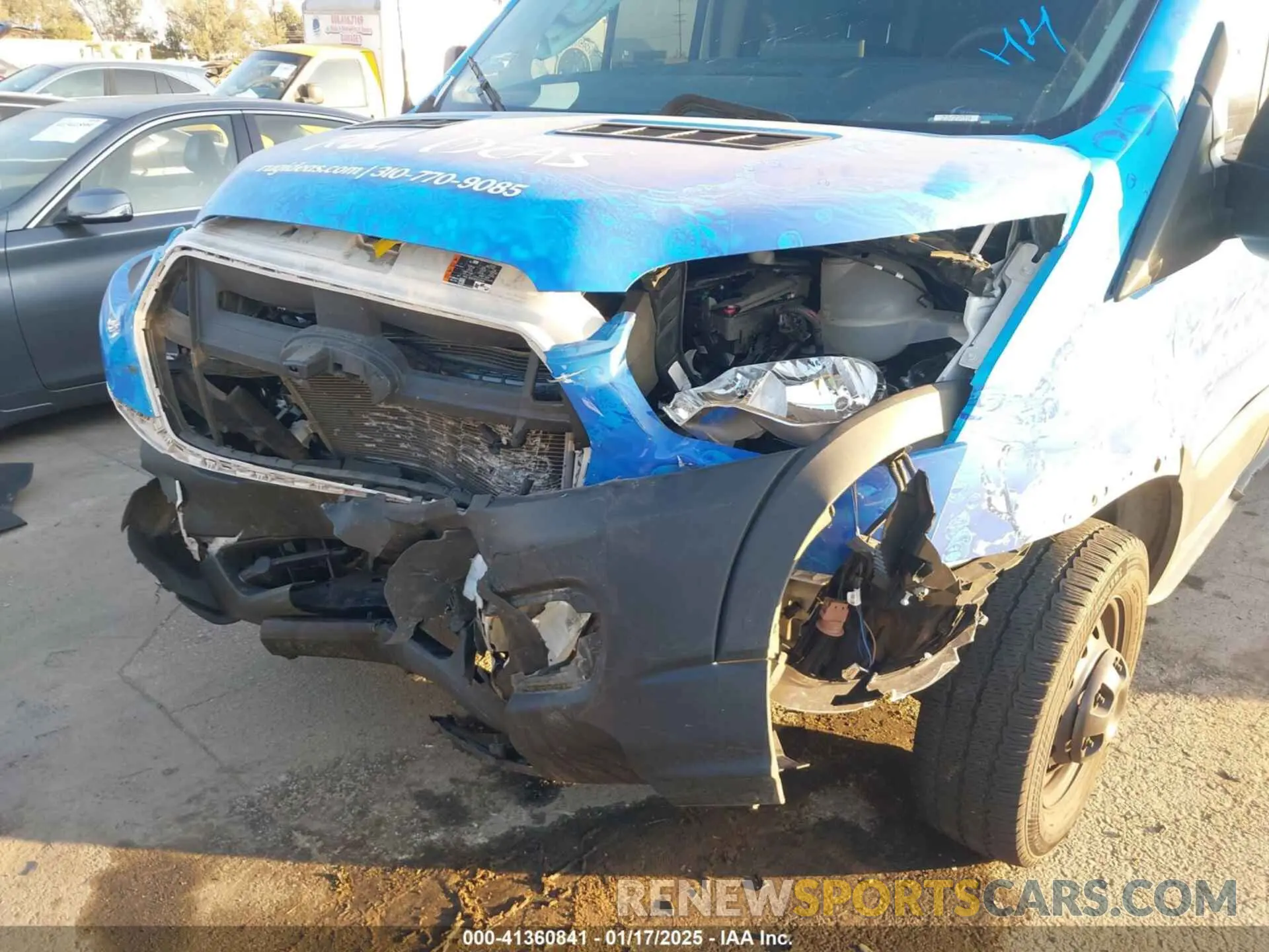 6 fotografías del automóvil dañado 1FTYE1Y87PKA02766 FORD TRANSIT-150 2023