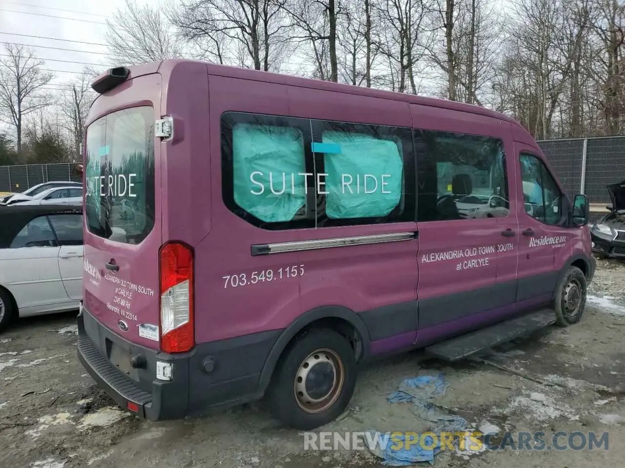 3 fotografías del automóvil dañado 1FBAX2CM5KKA96715 FORD TRANSIT 2019