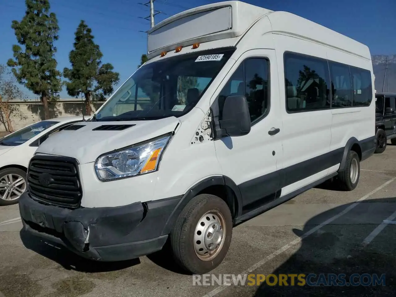 1 fotografías del automóvil dañado 1FBVU4XMXKKA49423 FORD TRANSIT 2019