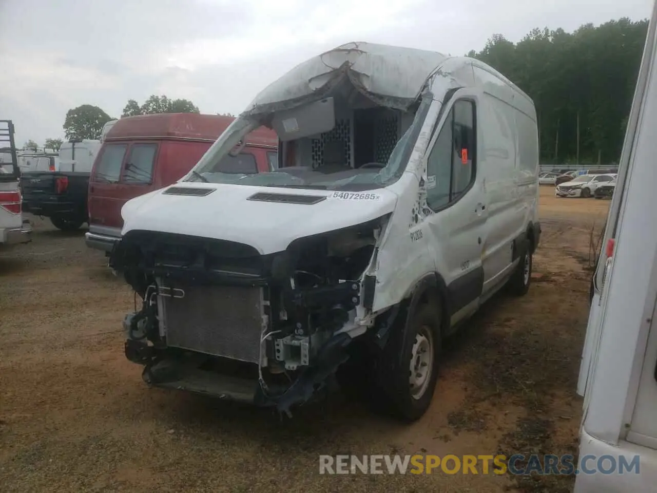 1 fotografías del automóvil dañado 1FTYE2CM7KKB35451 FORD TRANSIT 2019