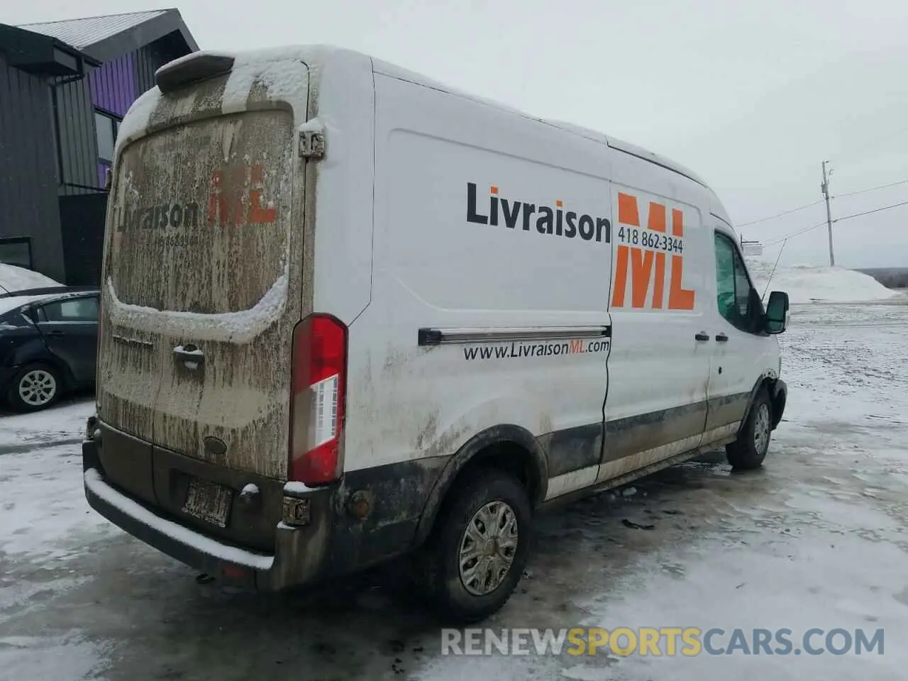 3 fotografías del automóvil dañado 1FTYR2CM5KKA90031 FORD TRANSIT 2019