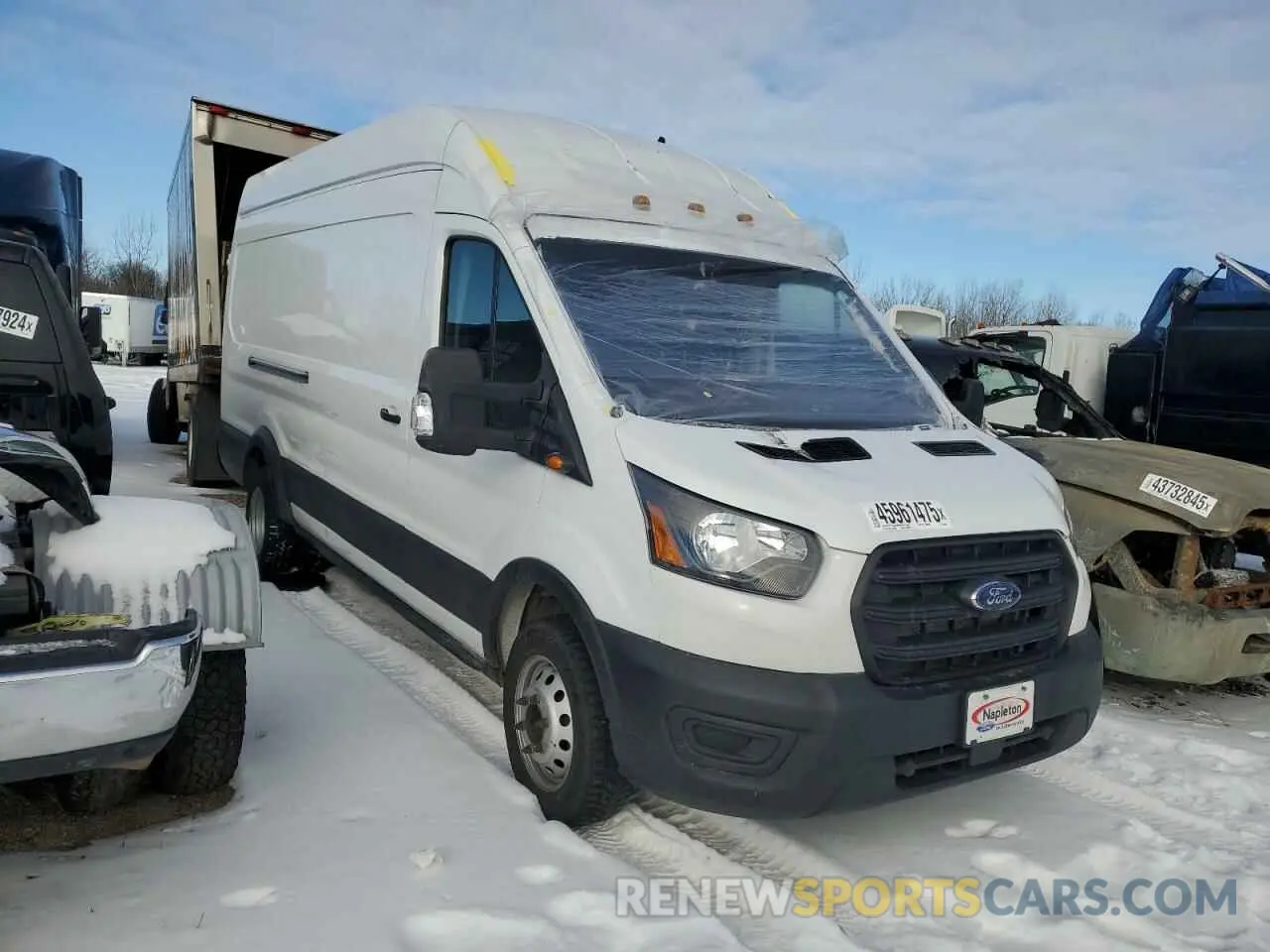 4 fotografías del automóvil dañado 1FTBF4XG3LKB63896 FORD TRANSIT 2020