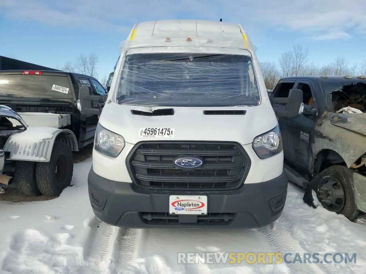 5 fotografías del automóvil dañado 1FTBF4XG3LKB63896 FORD TRANSIT 2020