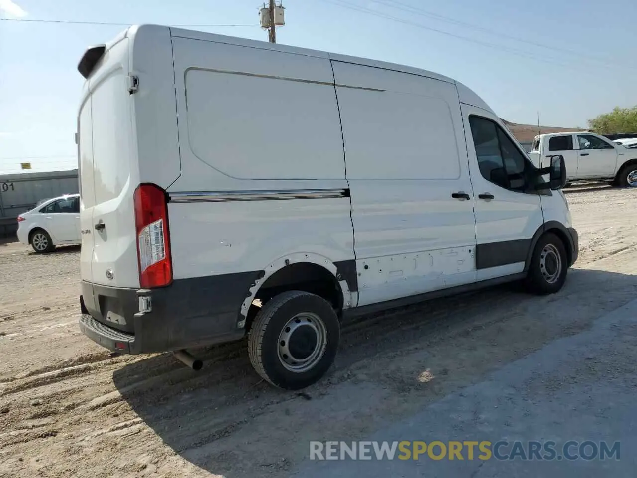 3 fotografías del automóvil dañado 1FTYE1C85LKB80015 FORD TRANSIT 2020