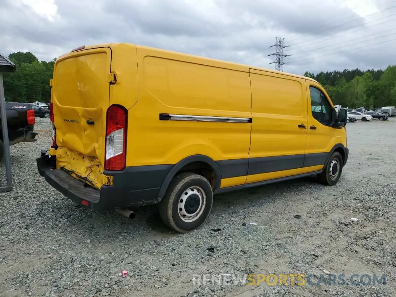 3 fotografías del automóvil dañado 1FTBR1Y89MKA47021 FORD TRANSIT 2021