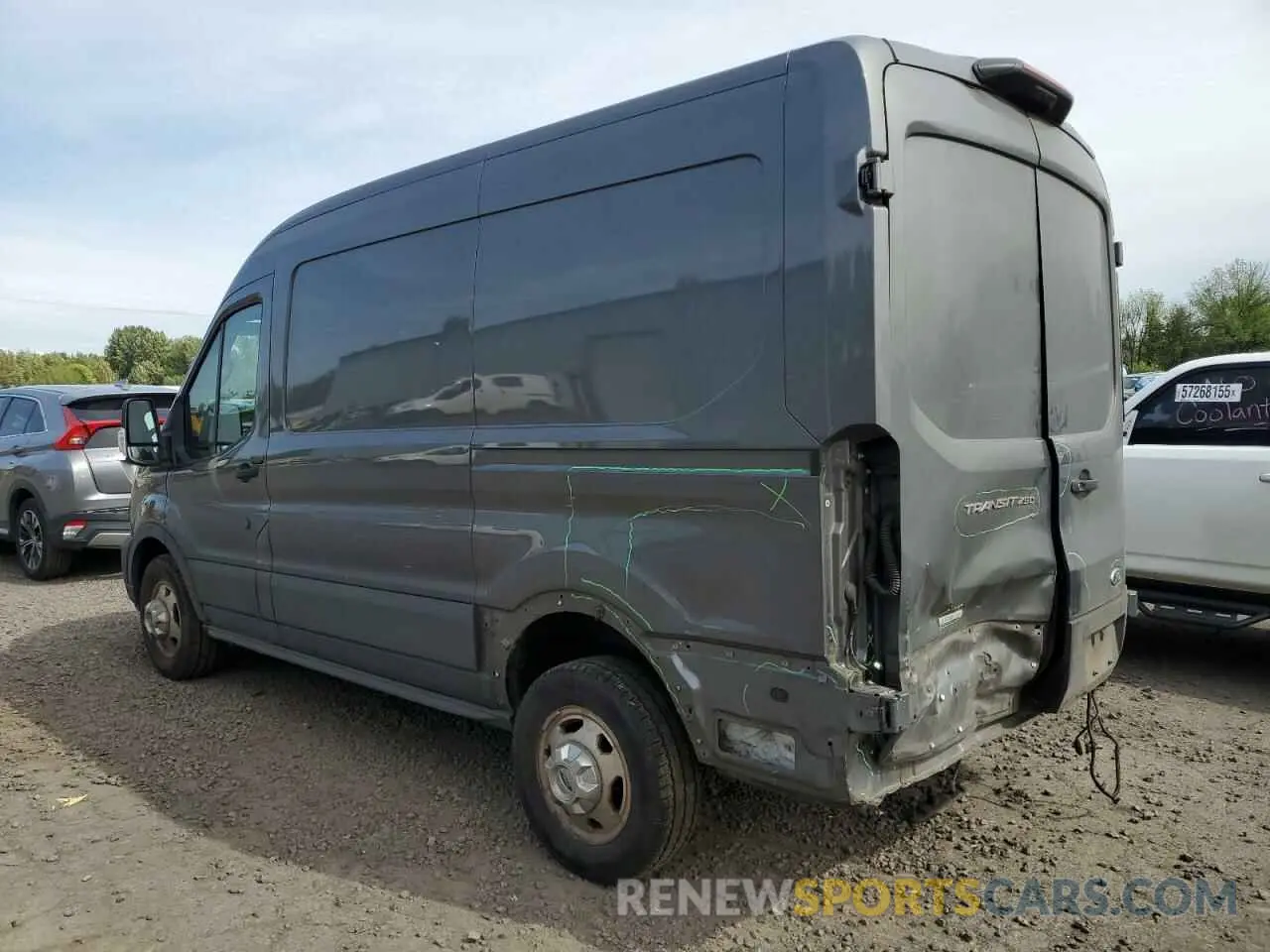 2 fotografías del automóvil dañado 1FTBR2CG6MKA37924 FORD TRANSIT 2021