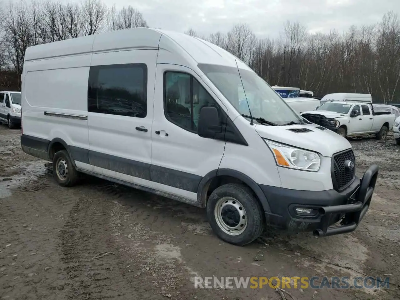 4 fotografías del automóvil dañado 1FTBR3X84MKA93837 FORD TRANSIT 2021