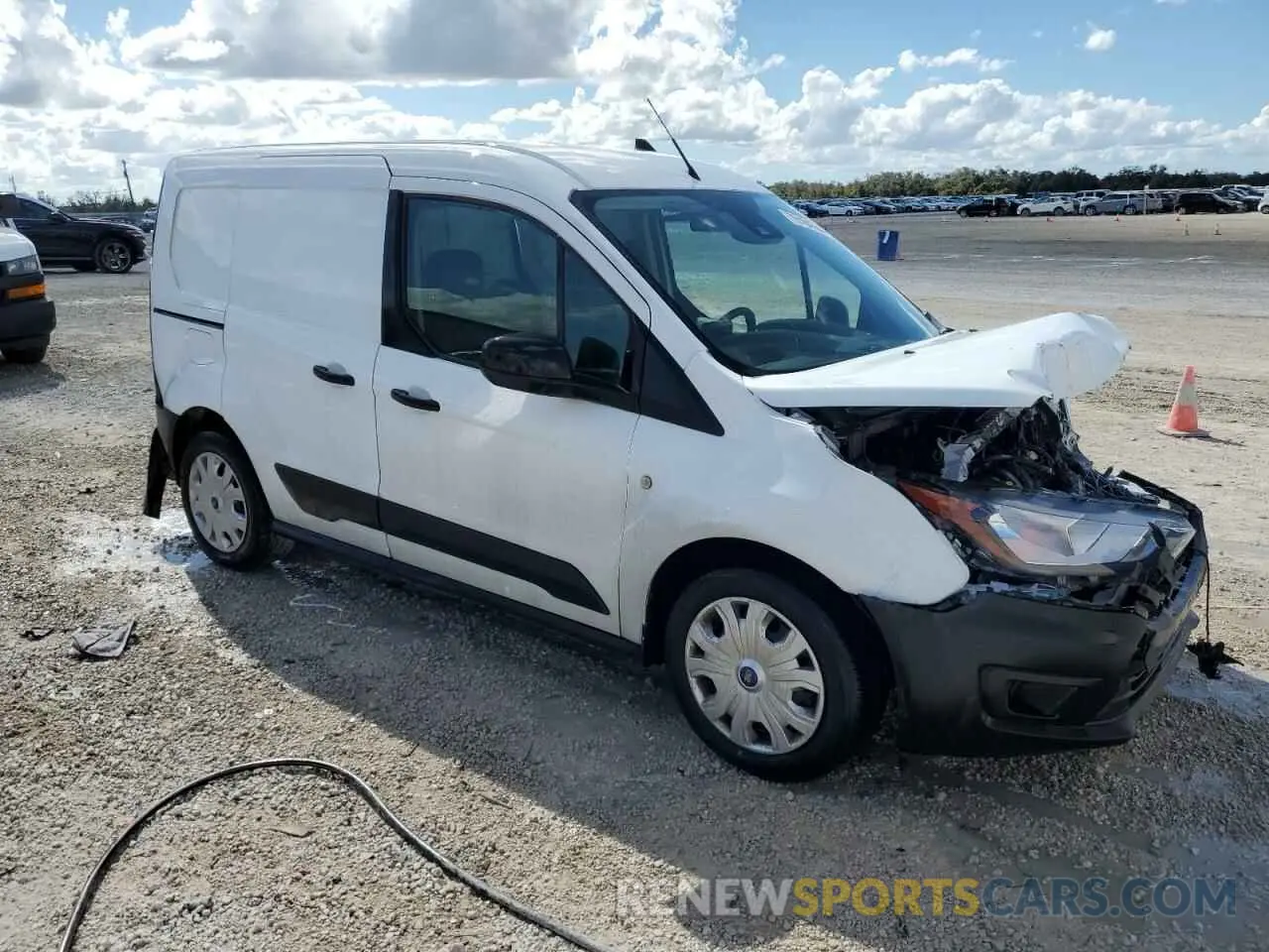 4 fotografías del automóvil dañado NM0LS6E23M1498065 FORD TRANSIT 2021