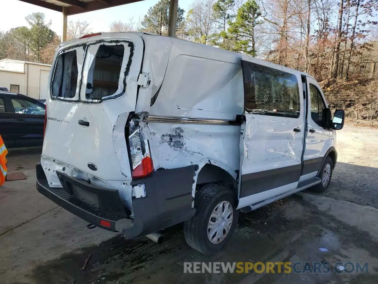 3 fotografías del automóvil dañado 1FTBR1Y86NKA24488 FORD TRANSIT 2022