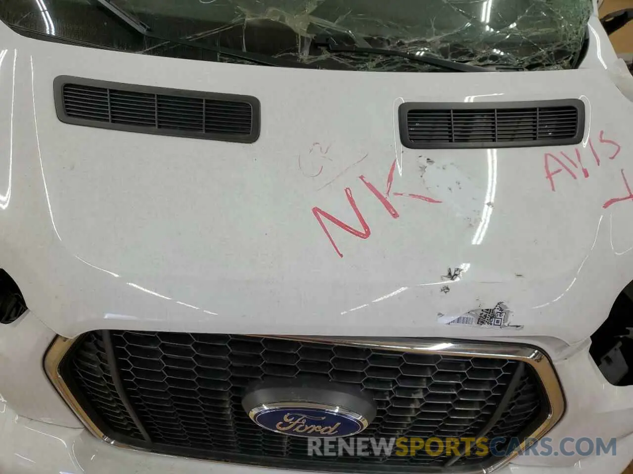 12 fotografías del automóvil dañado 1FBAX2YGXPKB08481 FORD TRANSIT 2023