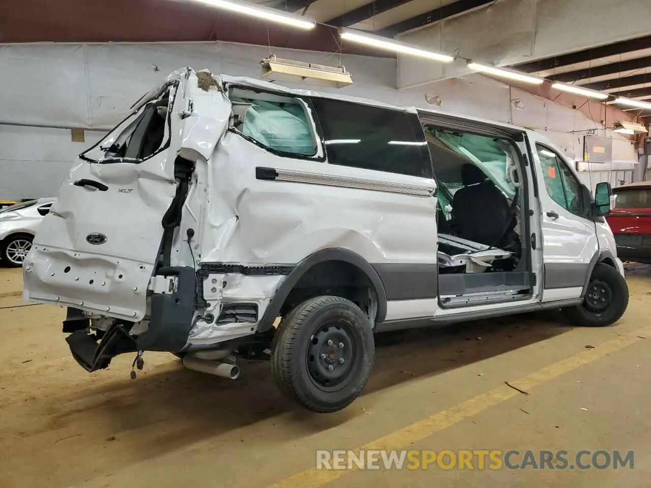 3 fotografías del automóvil dañado 1FBAX2YGXPKB08481 FORD TRANSIT 2023