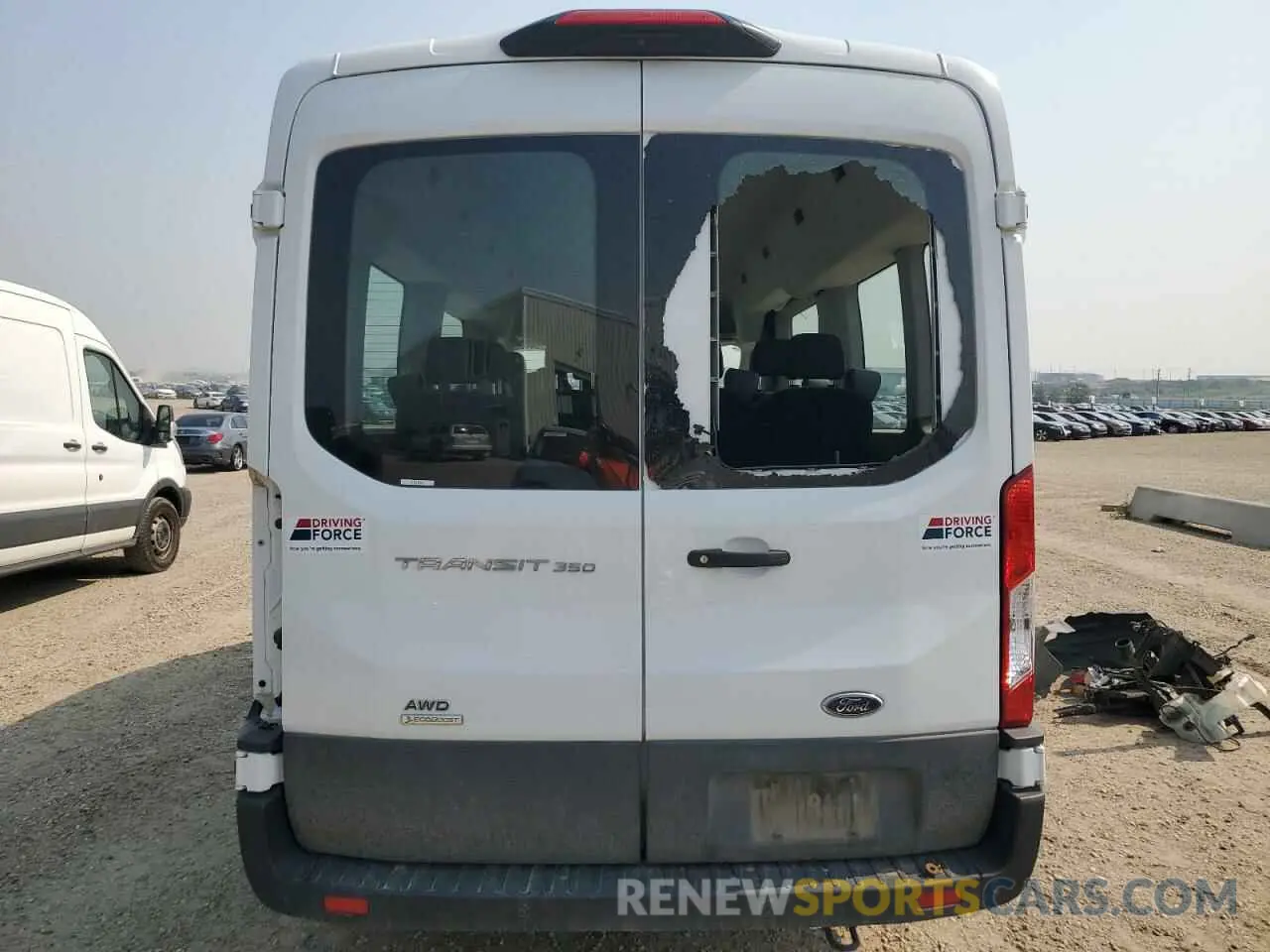 6 fotografías del automóvil dañado 1FBAX9CG7PKA55917 FORD TRANSIT 2023