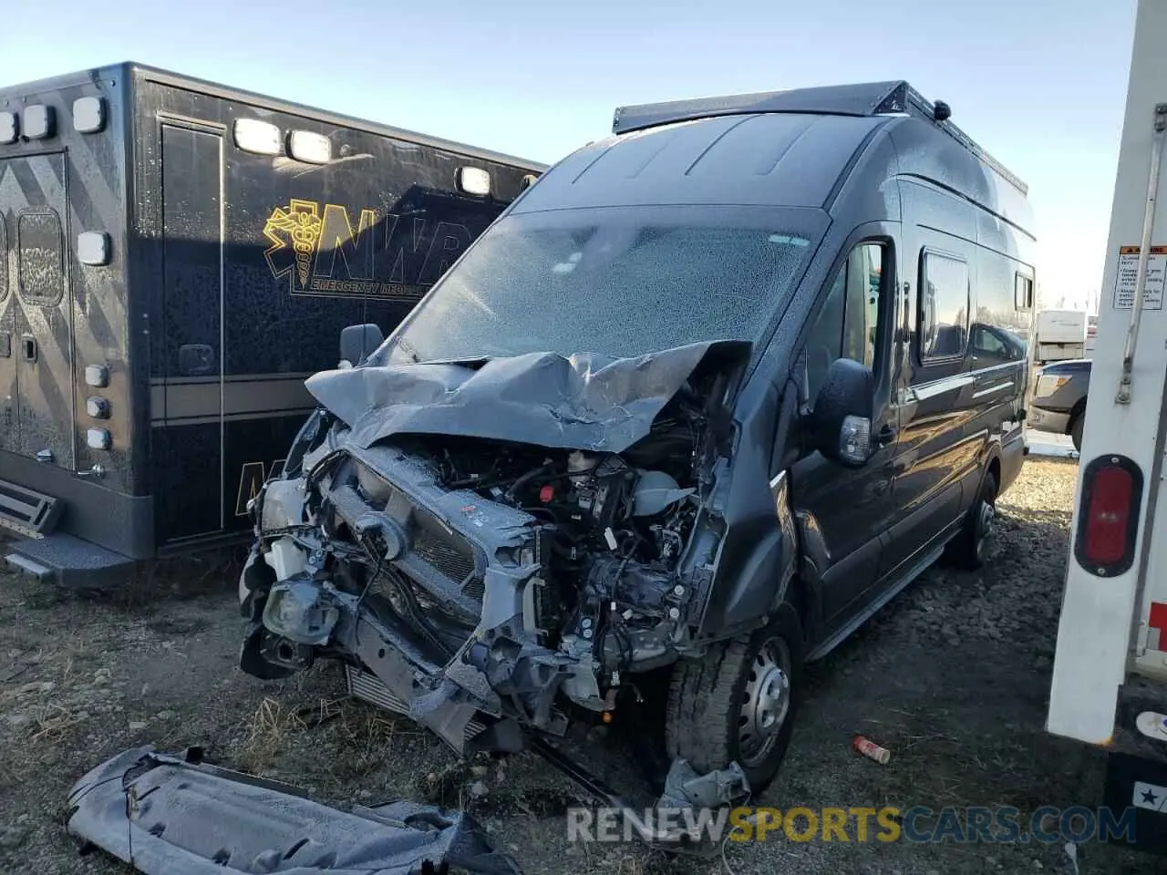 1 fotografías del automóvil dañado 1FTBR3UG2PKA02239 FORD TRANSIT 2023