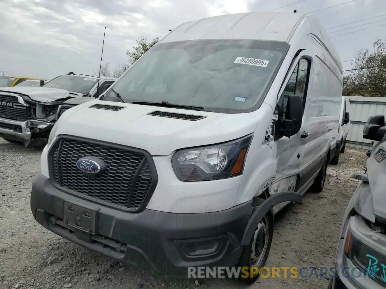 1 fotografías del automóvil dañado 1FTBR3X88PKB88910 FORD TRANSIT 2023