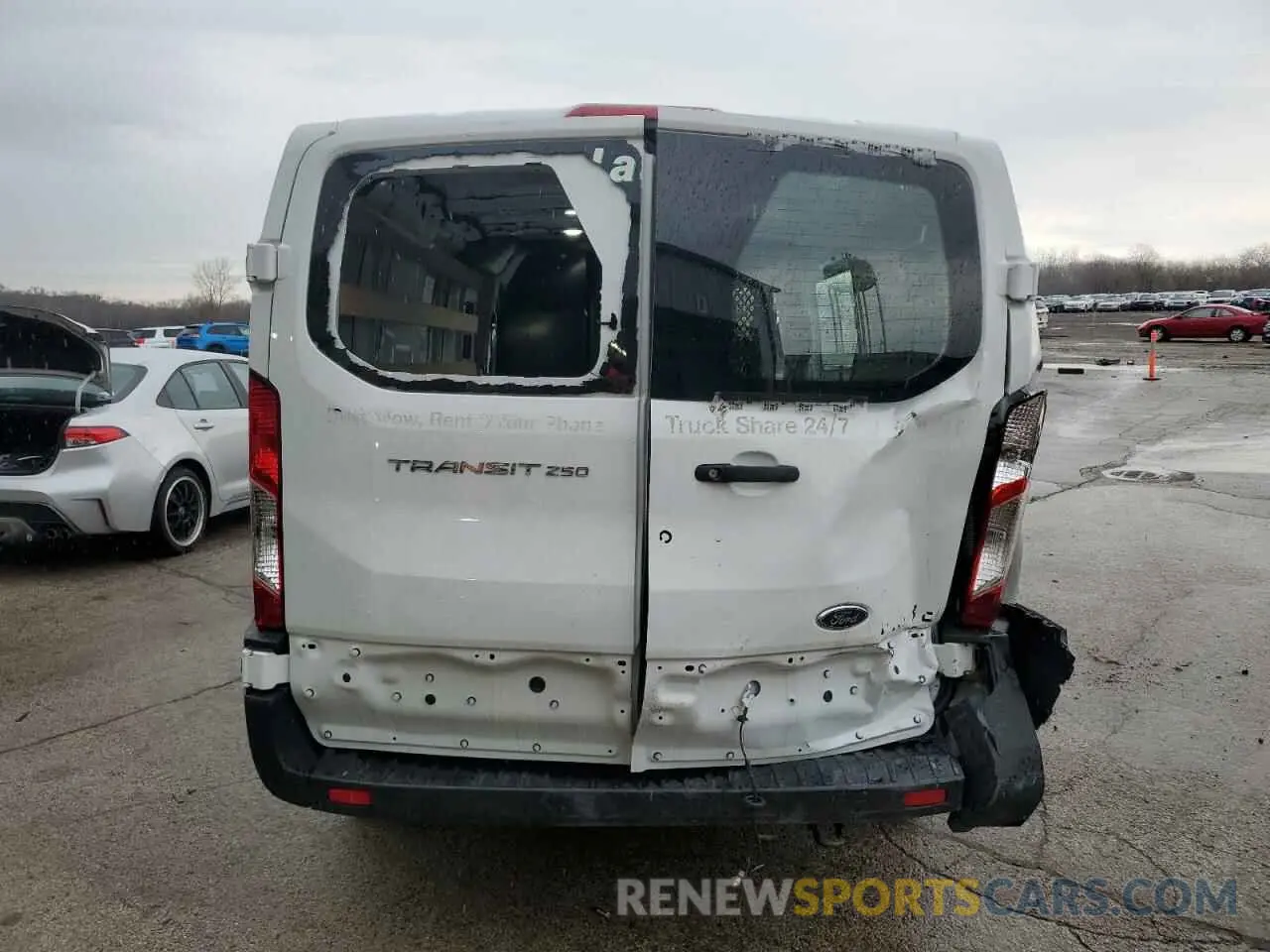 6 fotografías del automóvil dañado 1FTBR1Y82RKA62547 FORD TRANSIT 2024