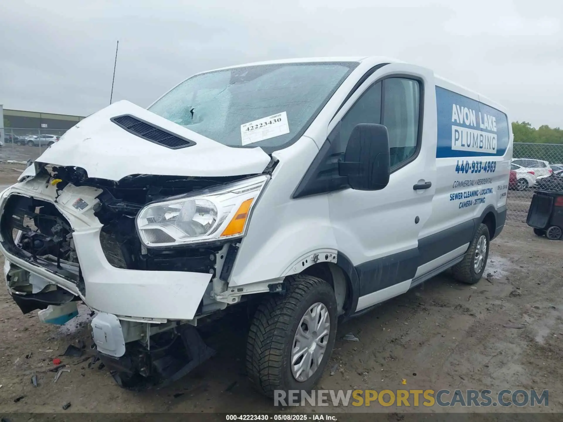 2 fotografías del automóvil dañado 1FTYR1ZM3KKB50213 FORD TRANSIT-250 2019