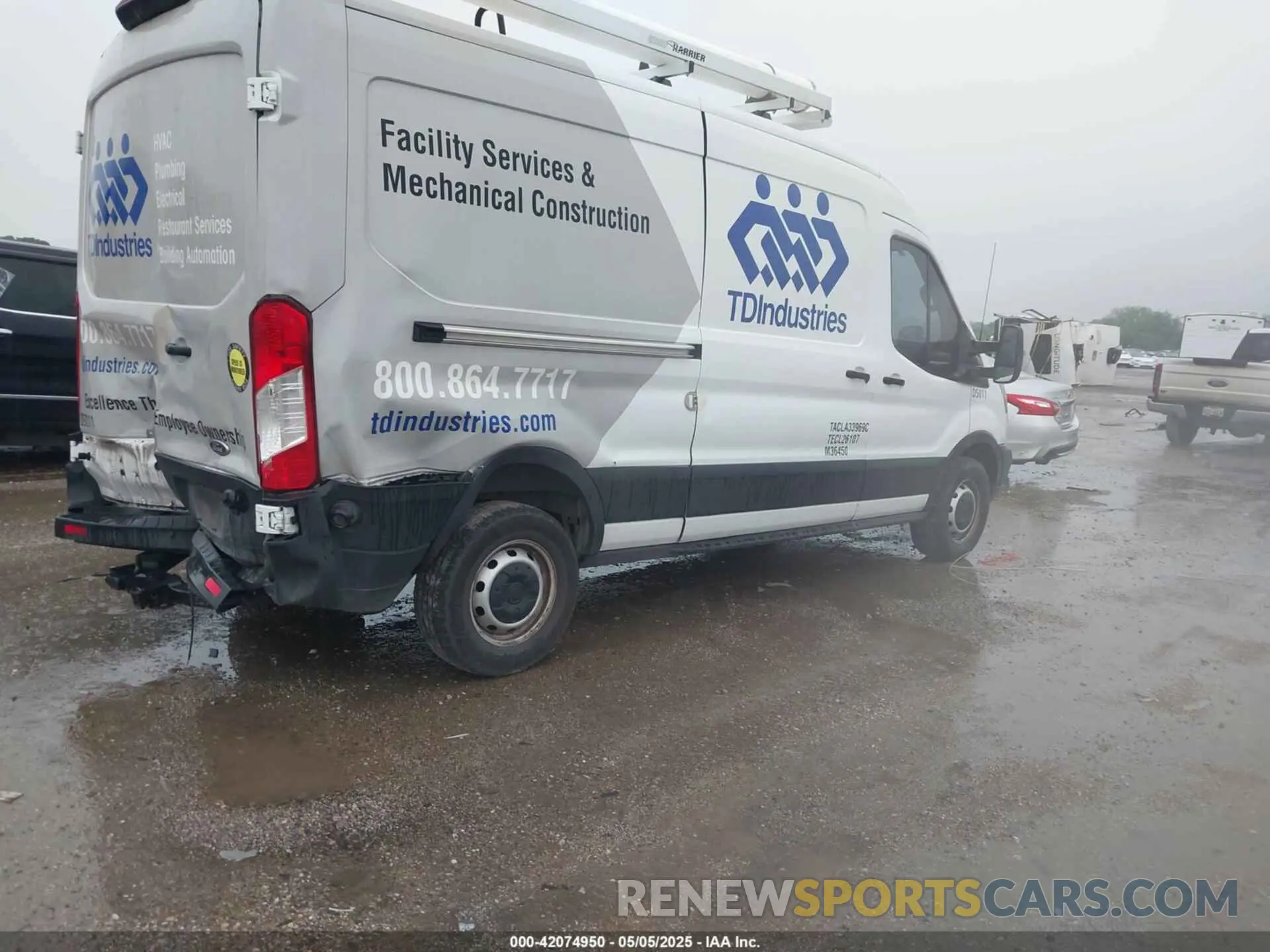 4 fotografías del automóvil dañado 1FTYR2CG9KKB86352 FORD TRANSIT-250 2019