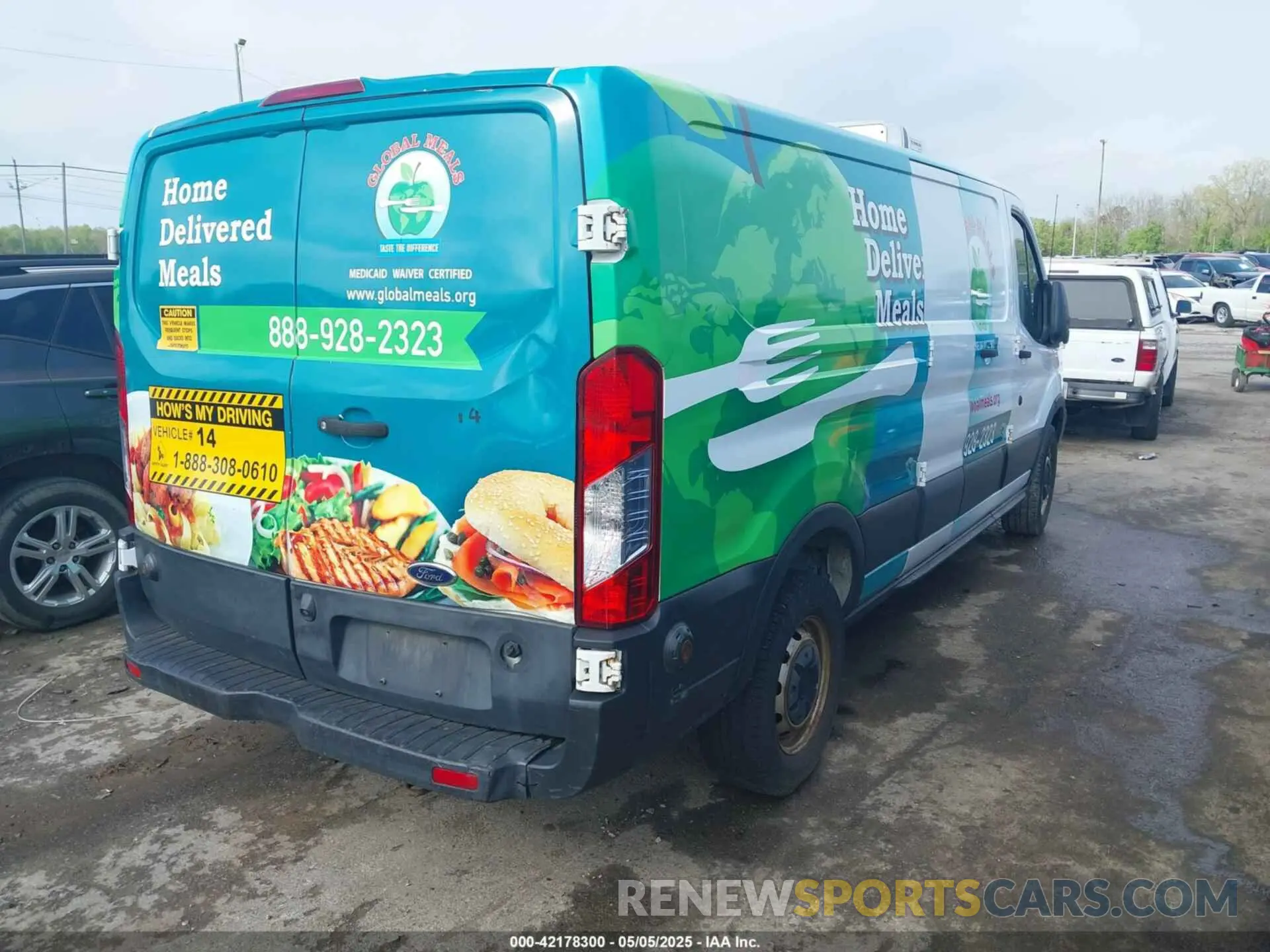 4 fotografías del automóvil dañado 1FTYR2ZG0KKA10216 FORD TRANSIT-250 2019