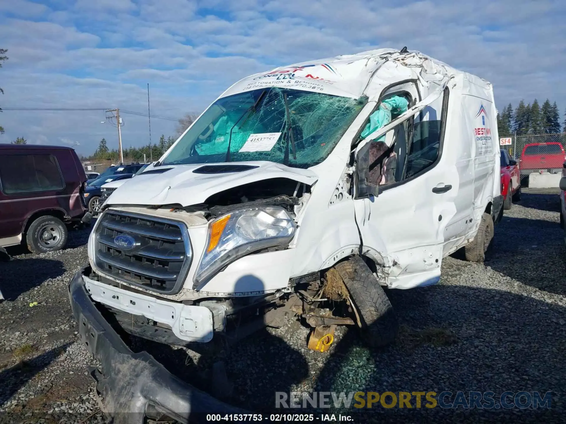 6 fotografías del automóvil dañado 1FTBR1CG5LKB61742 FORD TRANSIT-250 2020