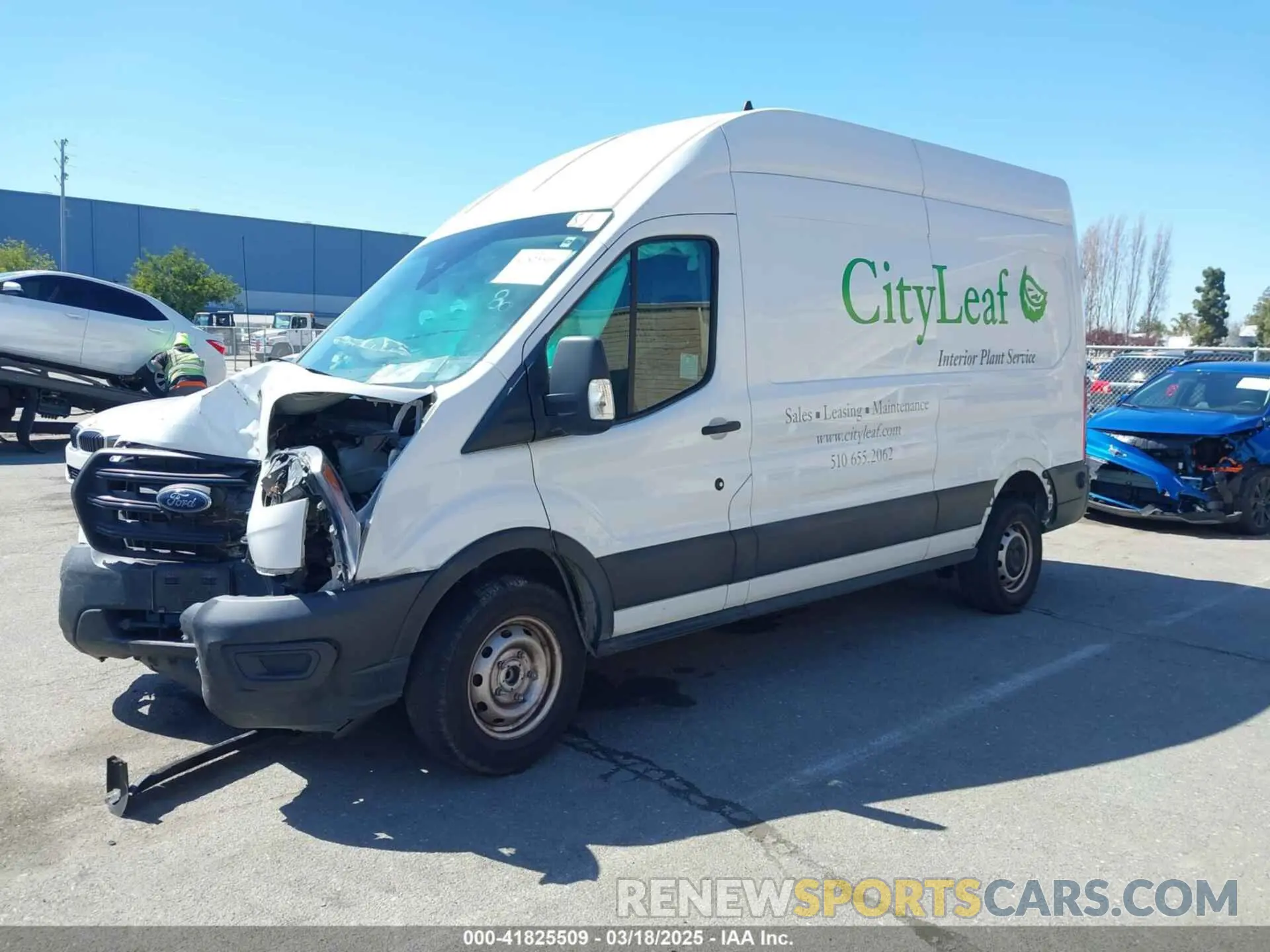2 fotografías del automóvil dañado 1FTBR1X84LKB78275 FORD TRANSIT-250 2020