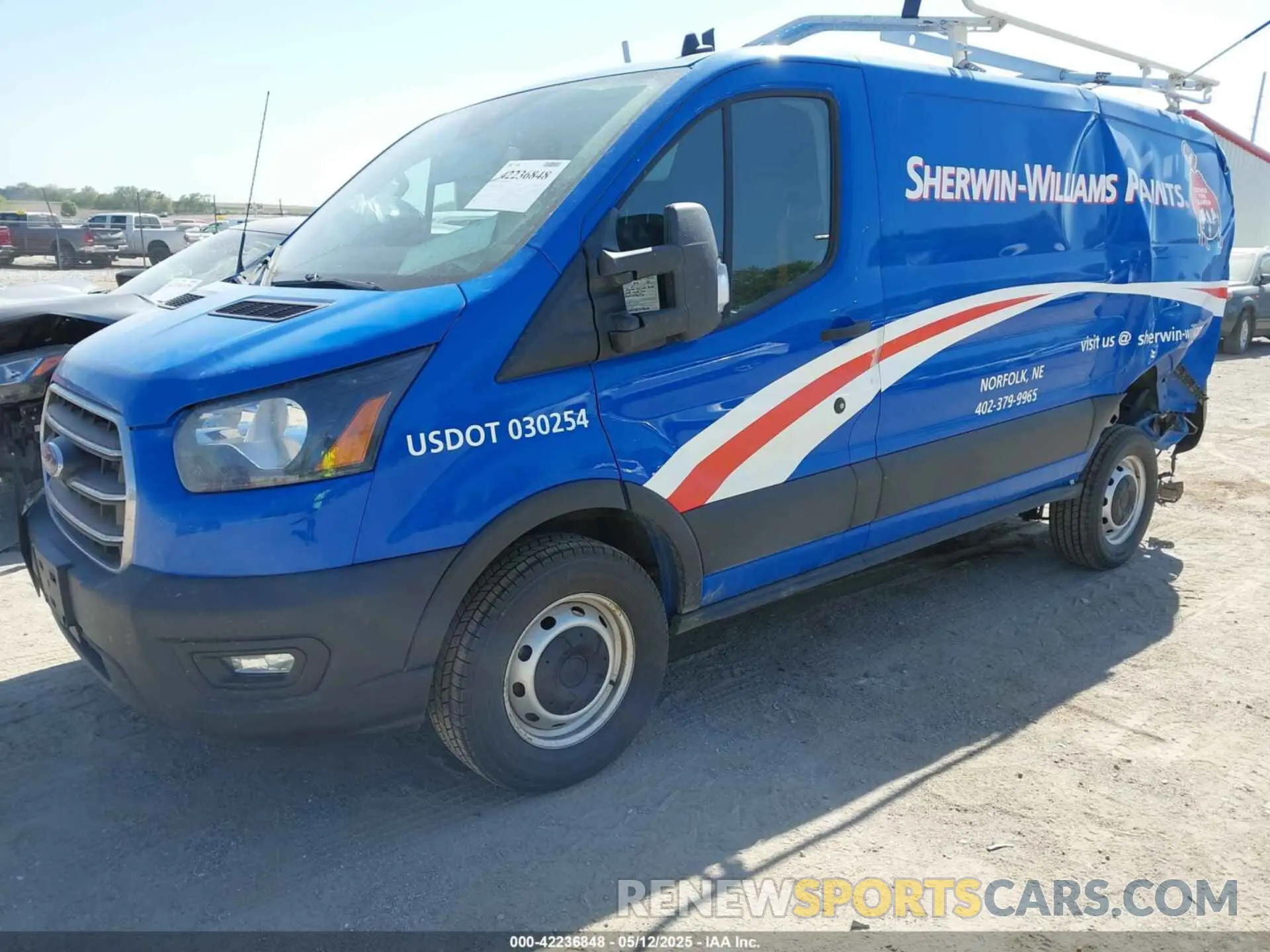 2 fotografías del automóvil dañado 1FTBR1Y81LKA88080 FORD TRANSIT-250 2020