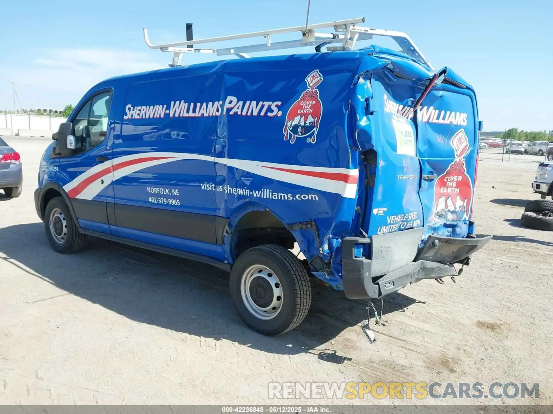 3 fotografías del automóvil dañado 1FTBR1Y81LKA88080 FORD TRANSIT-250 2020