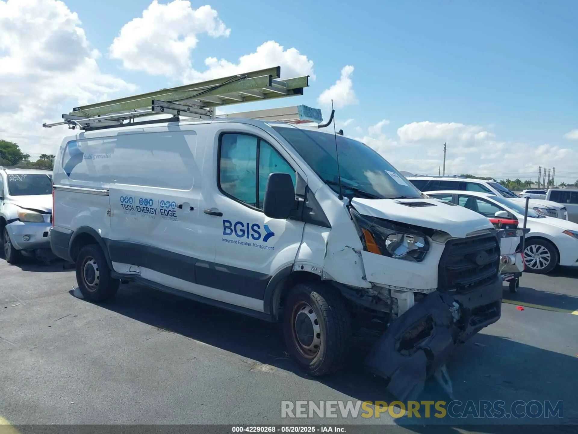 1 fotografías del automóvil dañado 1FTBR1Y86LKB30999 FORD TRANSIT-250 2020