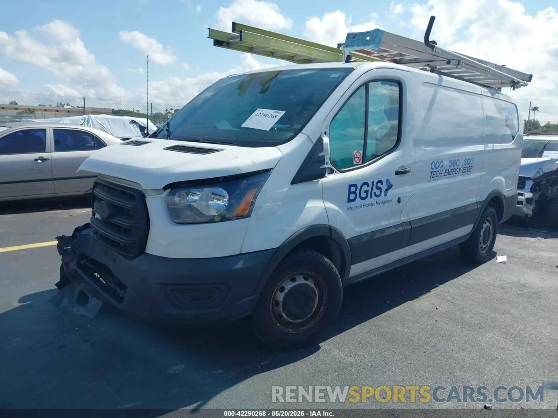 2 fotografías del automóvil dañado 1FTBR1Y86LKB30999 FORD TRANSIT-250 2020