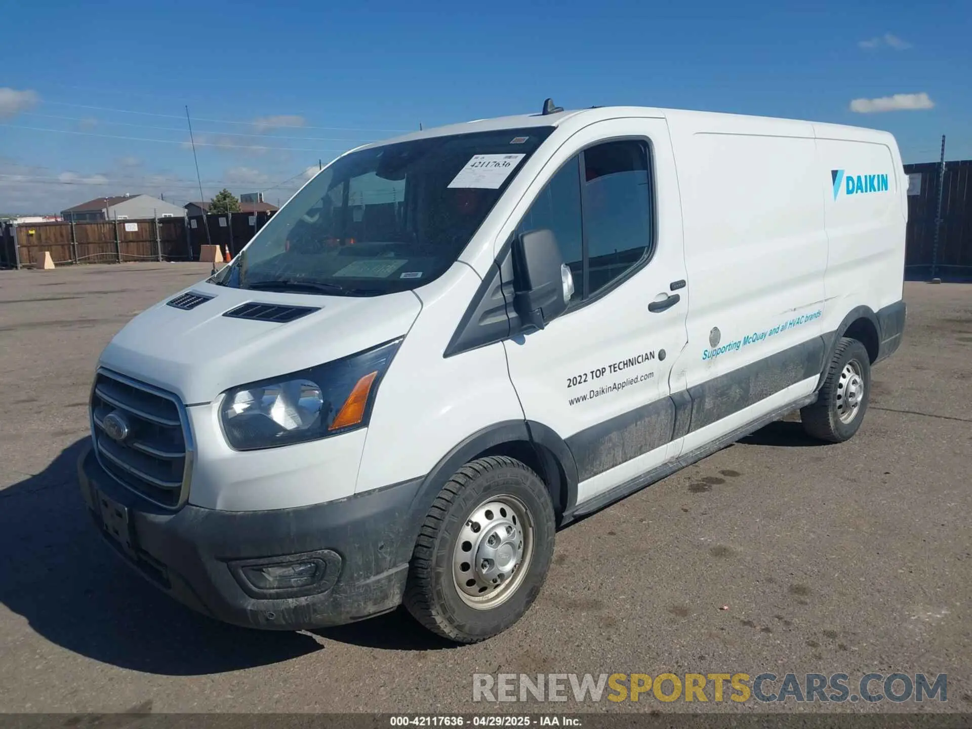 2 fotografías del automóvil dañado 1FTBR2YGXLKB09134 FORD TRANSIT-250 2020