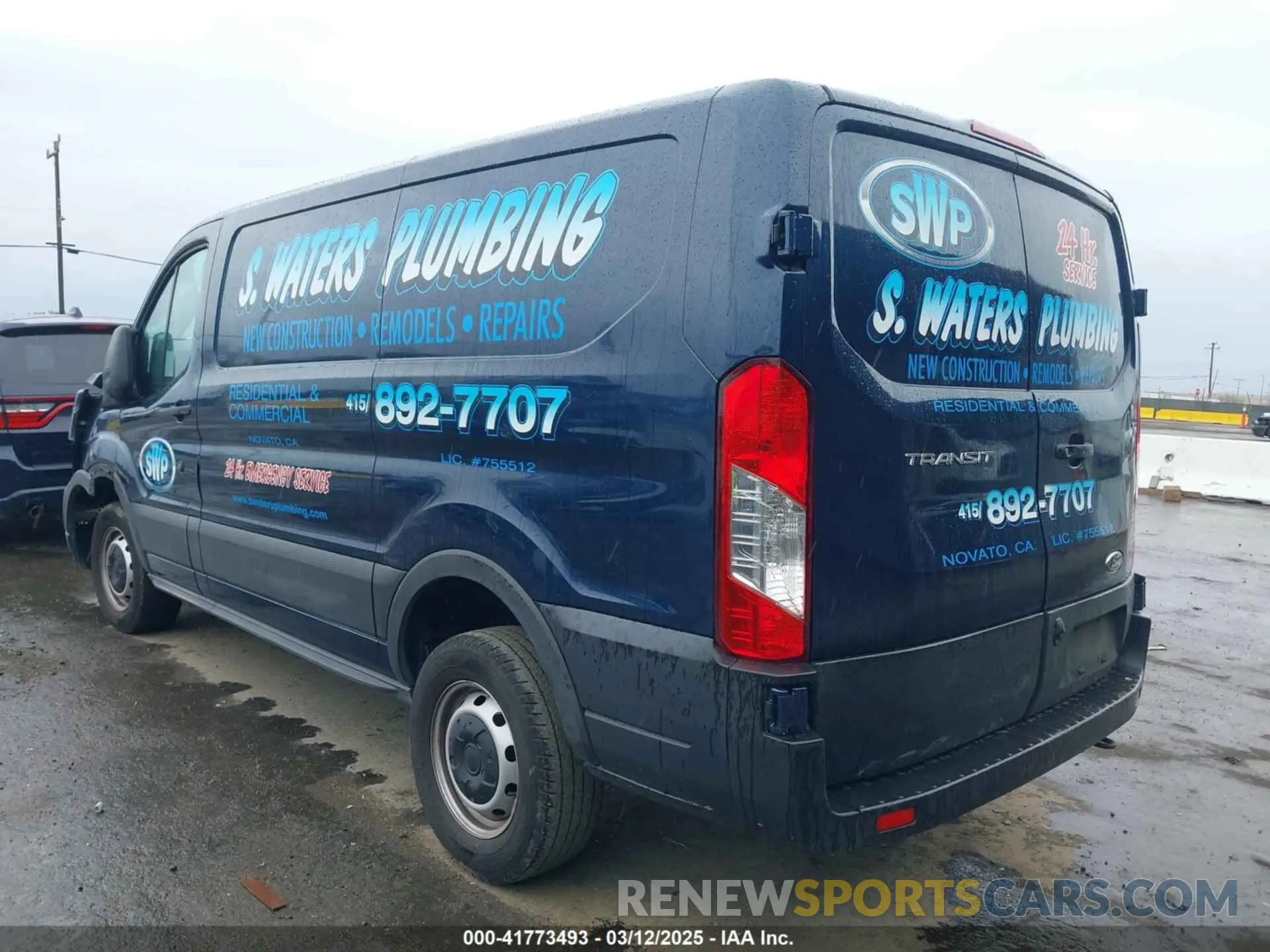 3 fotografías del automóvil dañado 1FTBR1Y80MKA12125 FORD TRANSIT-250 2021