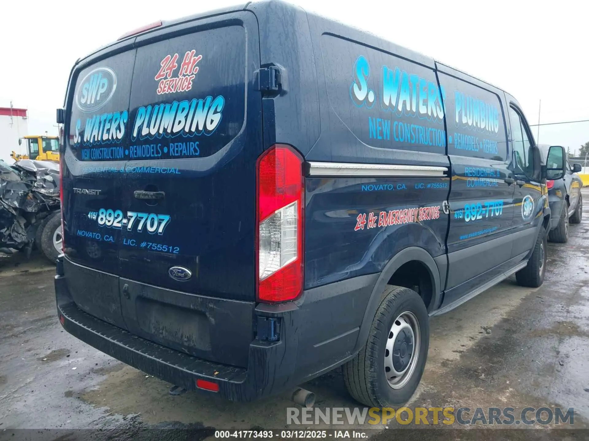 4 fotografías del automóvil dañado 1FTBR1Y80MKA12125 FORD TRANSIT-250 2021