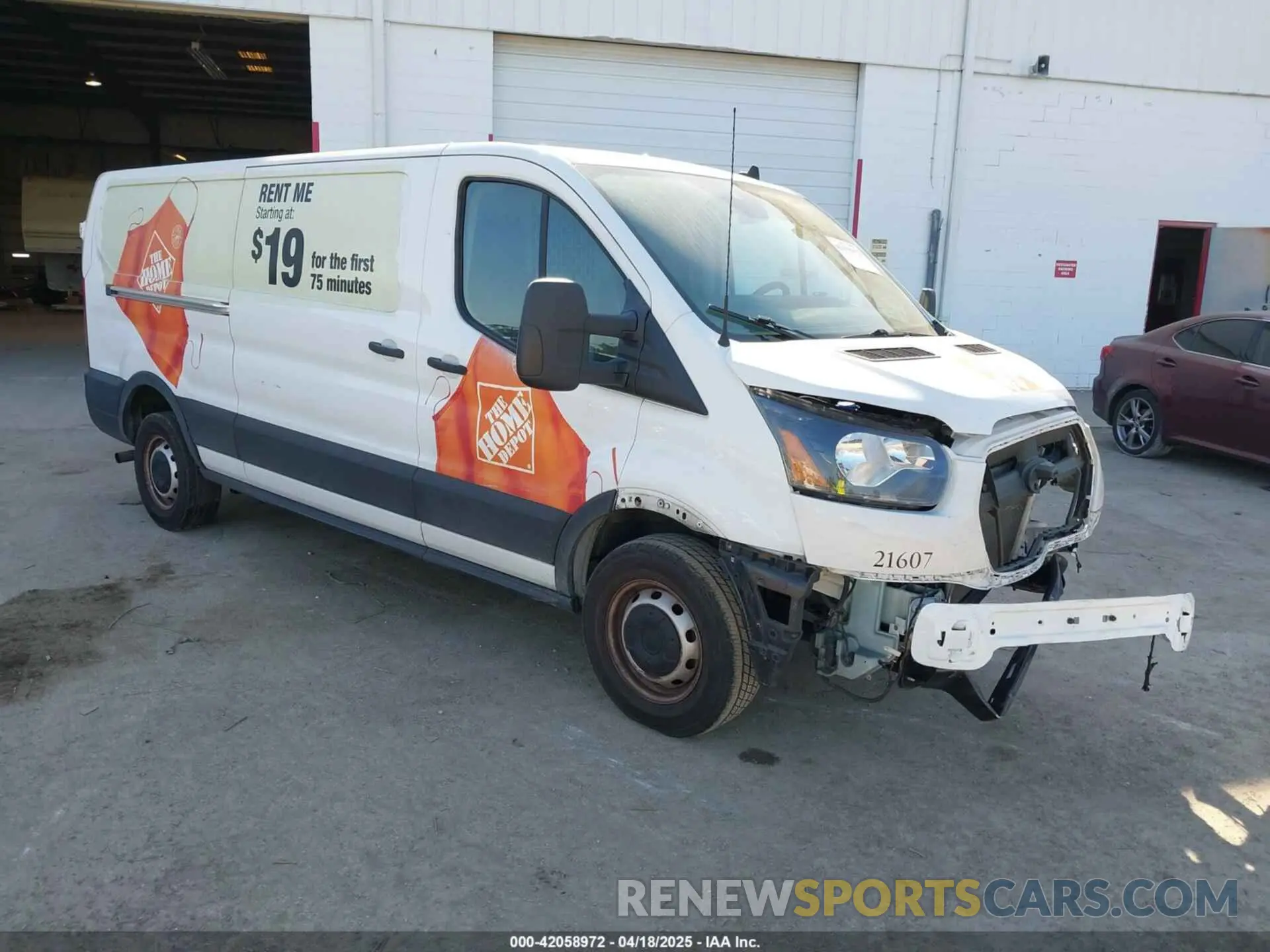 1 fotografías del automóvil dañado 1FTBR1Y82MKA53386 FORD TRANSIT-250 2021