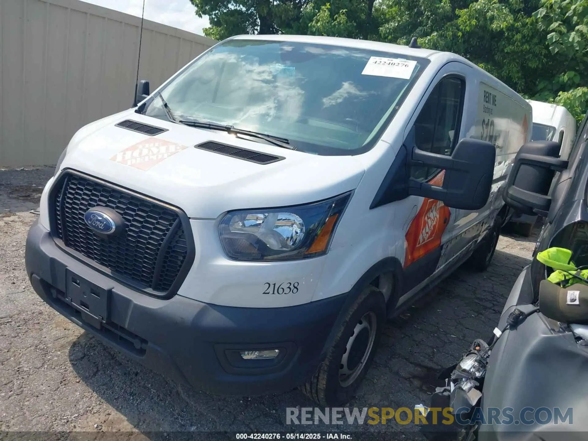 2 fotografías del automóvil dañado 1FTBR1Y83MKA76305 FORD TRANSIT-250 2021