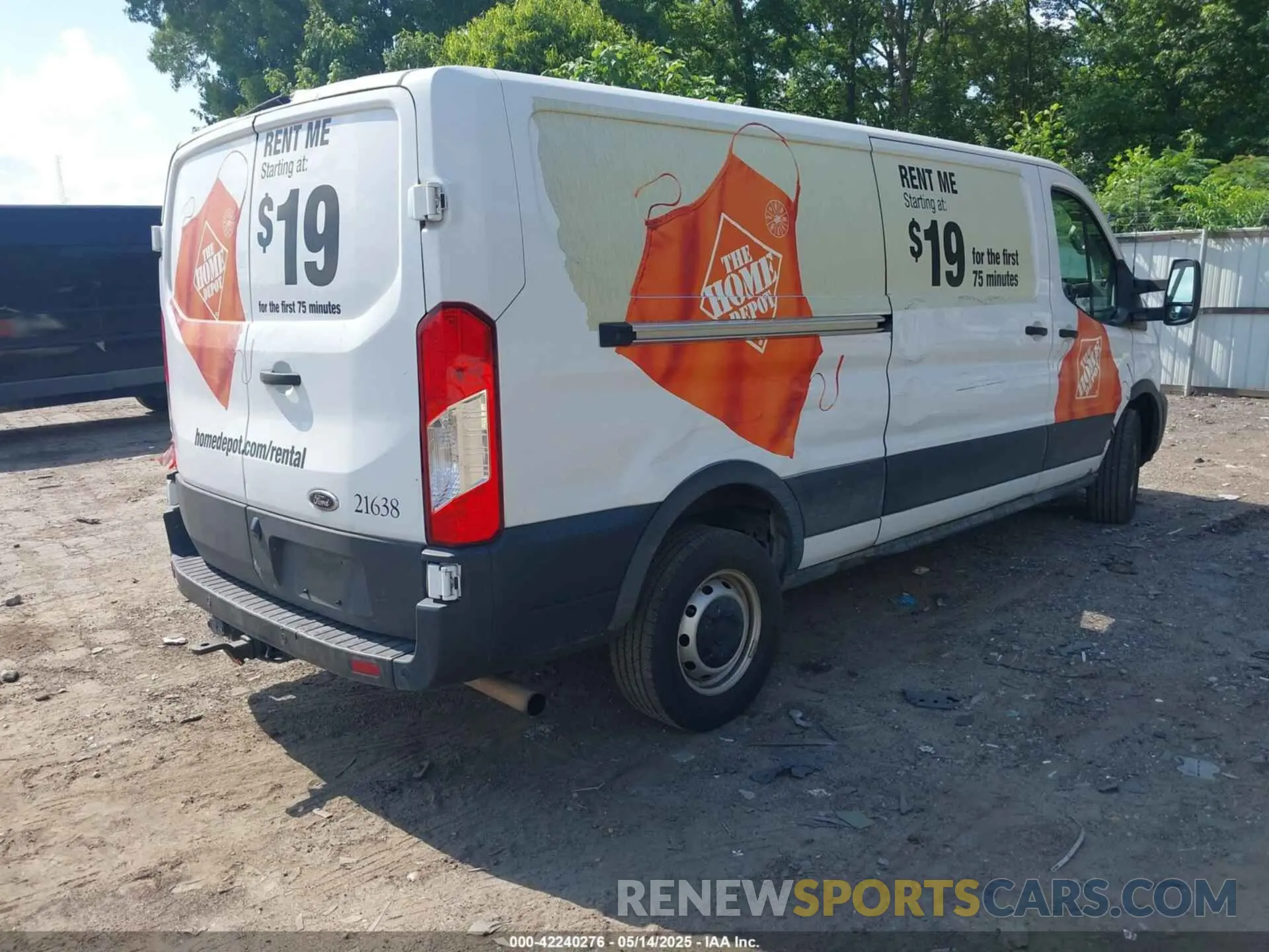 4 fotografías del automóvil dañado 1FTBR1Y83MKA76305 FORD TRANSIT-250 2021
