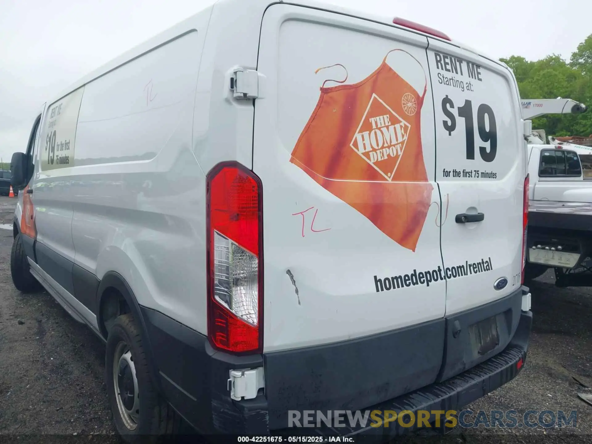 3 fotografías del automóvil dañado 1FTBR1Y87MKA76372 FORD TRANSIT-250 2021
