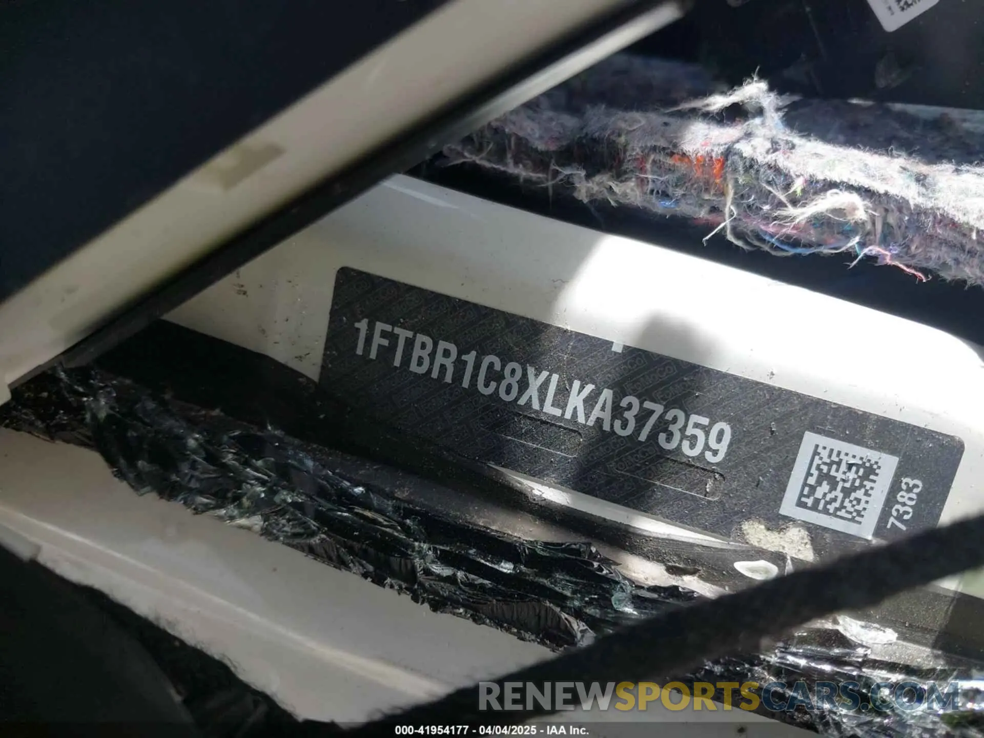 9 fotografías del automóvil dañado 1FTBR1C8XLKA37359 FORD TRANSIT-250 CARGO 2020