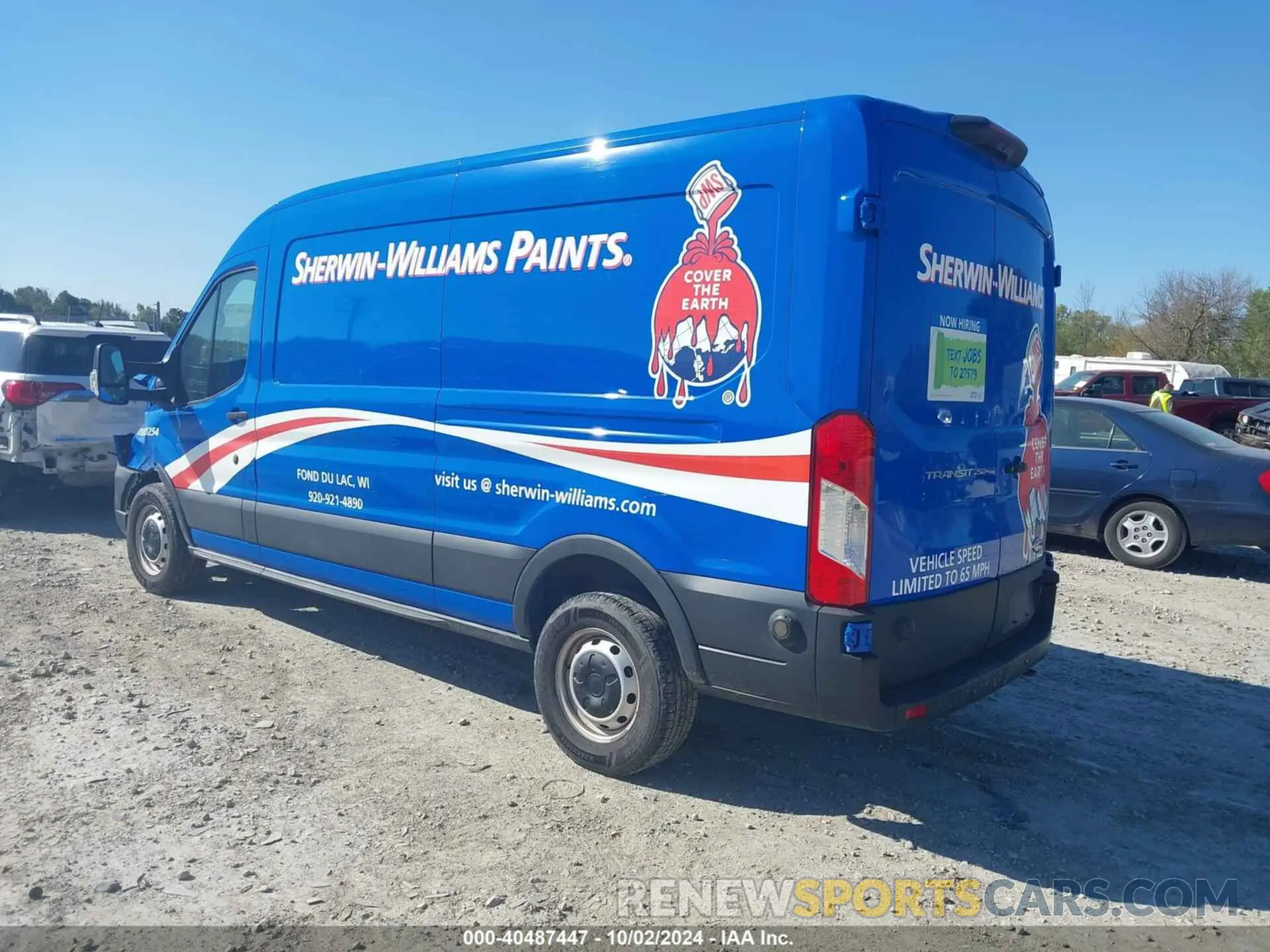 3 fotografías del automóvil dañado 1FTBR1C8XLKA88909 FORD TRANSIT-250 CARGO VAN 2020